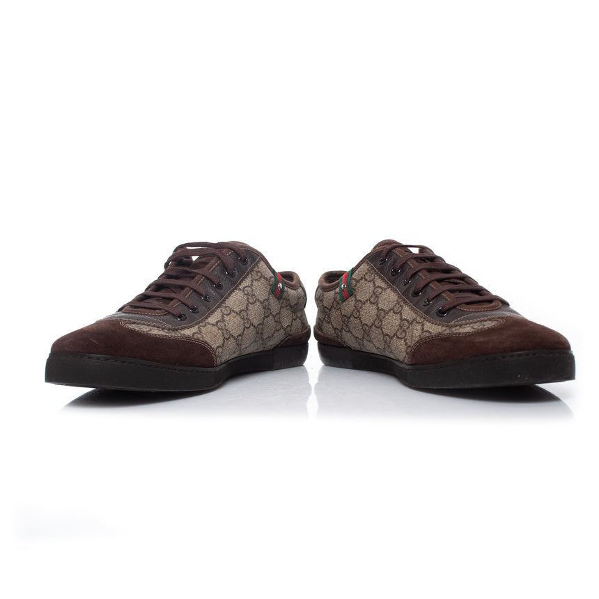 Men's Gucci GG canvas low top trainers