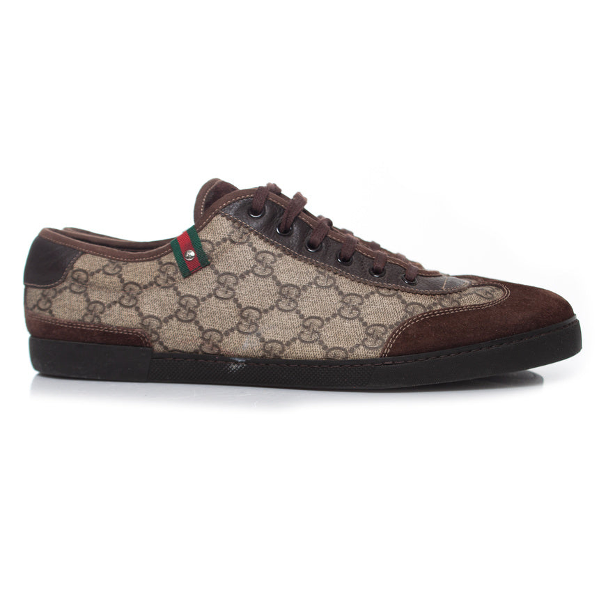 Men's Gucci GG canvas low top trainers
