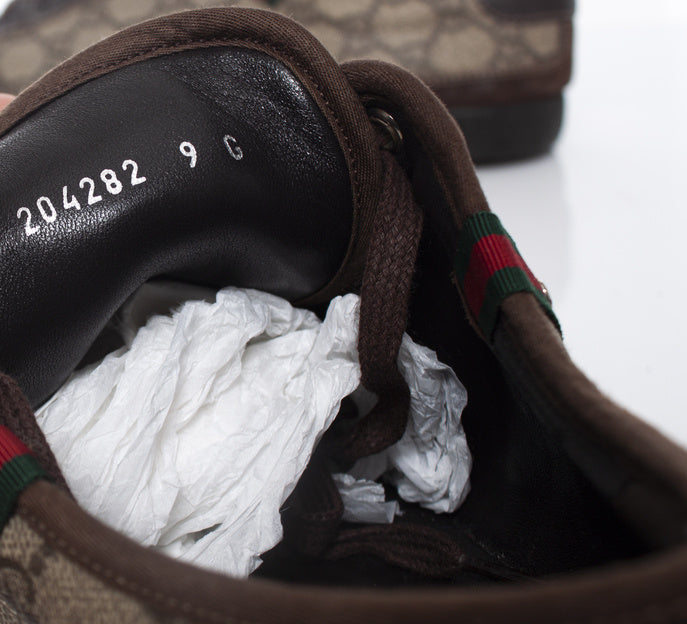 Men's Gucci GG canvas low top trainers