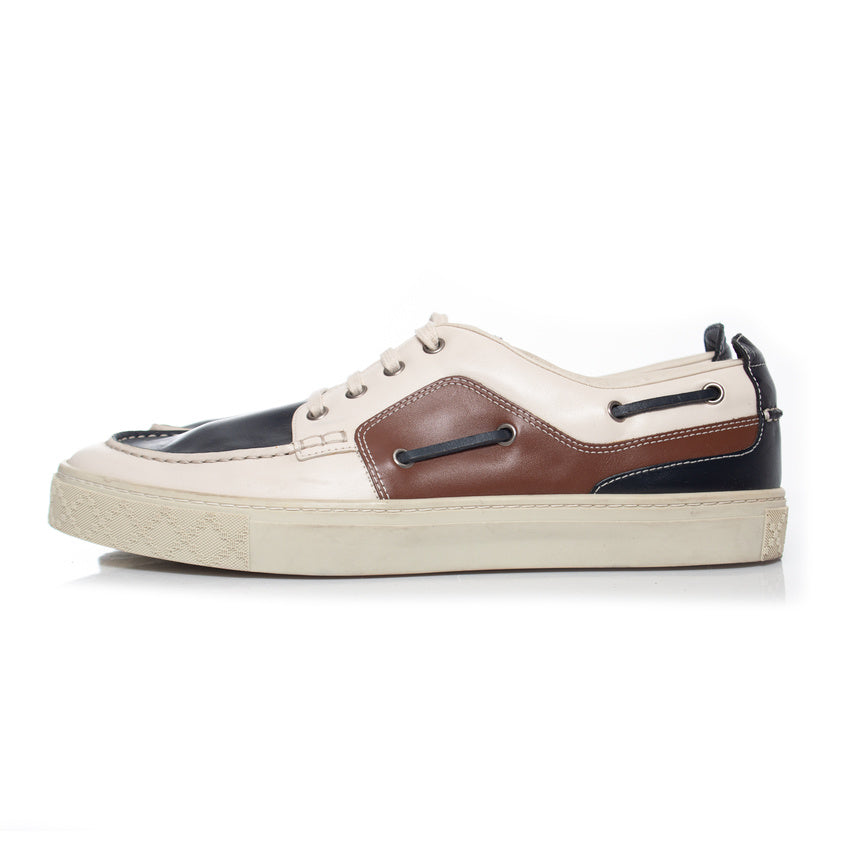 Men's Gucci leather deck shoes
