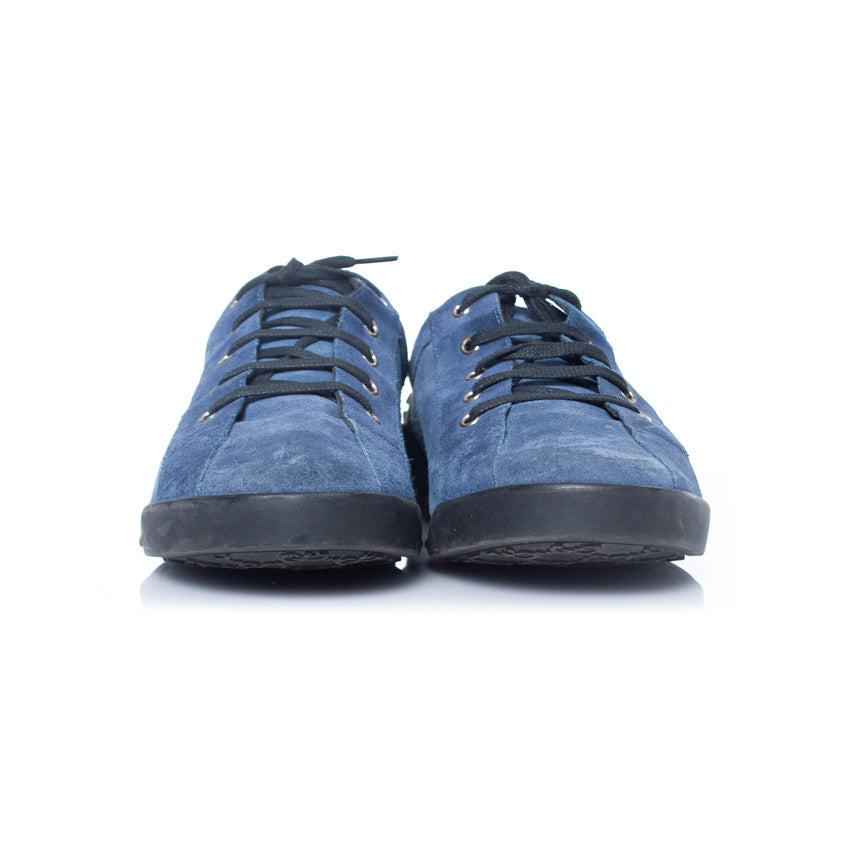 Men's Gucci Blue suede trainers