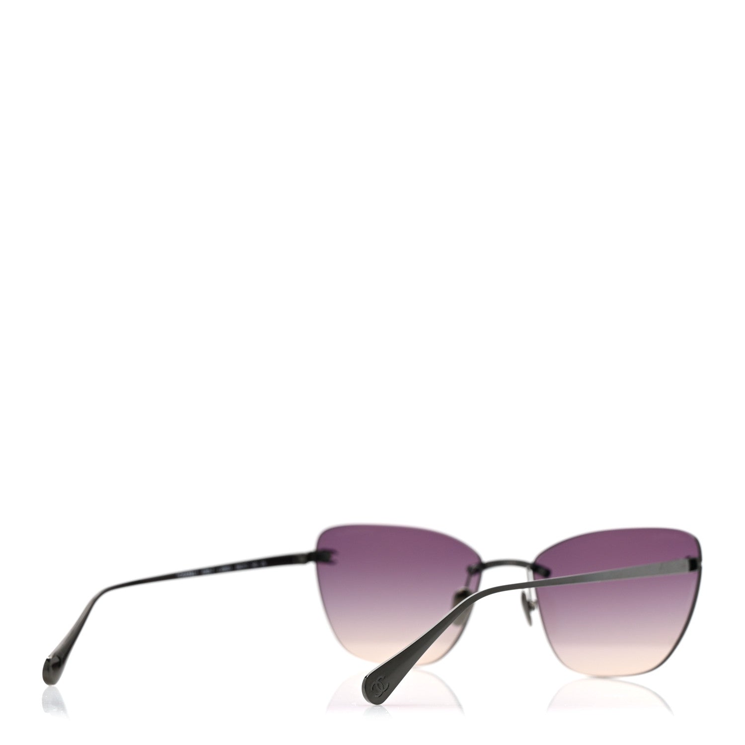 Titanium Cat Eye CC Sunglasses 4286-T Black