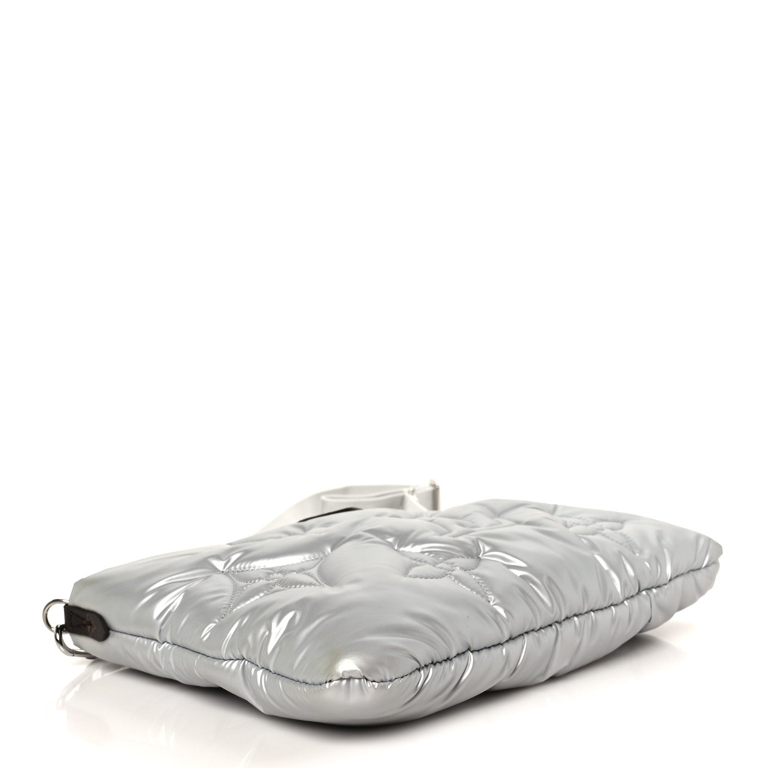 Econyl Monogram Pillow Maxi Multi Pochette Accessories Large Pochette Silver
