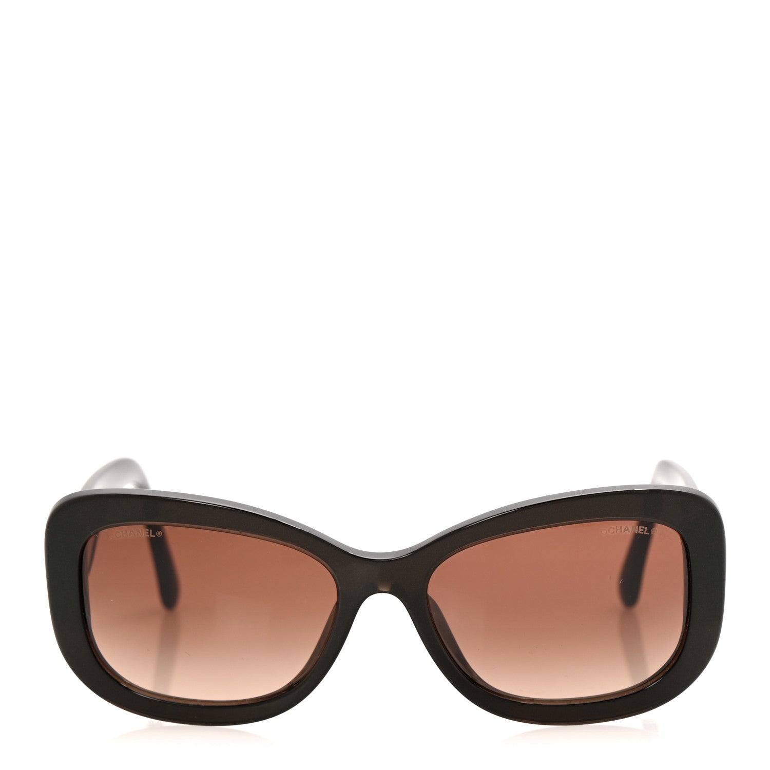 Acetate Rectangle CC Sunglasses 5468-B-A Brown