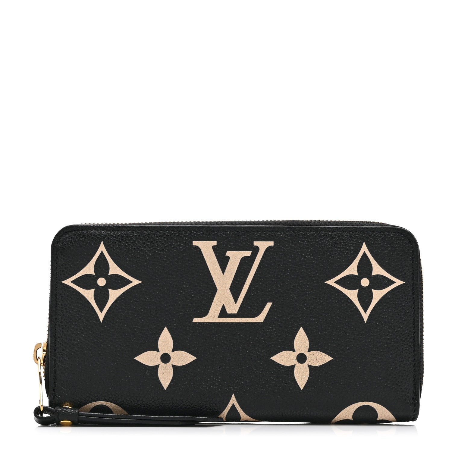 Empreinte Monogram Giant Zippy Wallet Black Beige