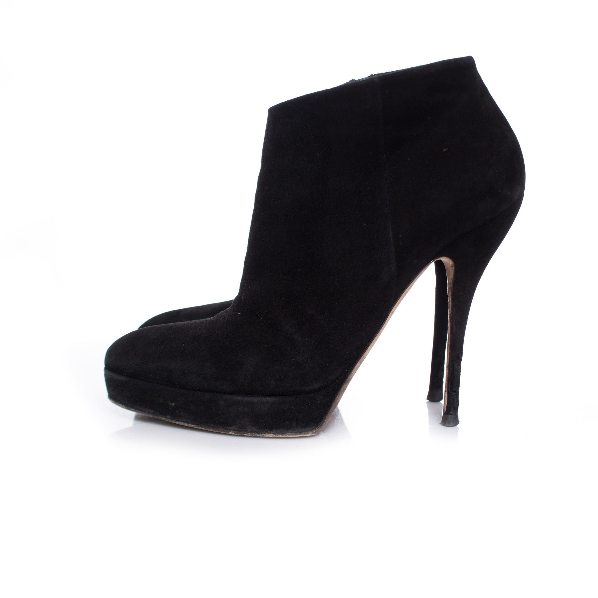 Women's Gucci Black suede platform ankle boots