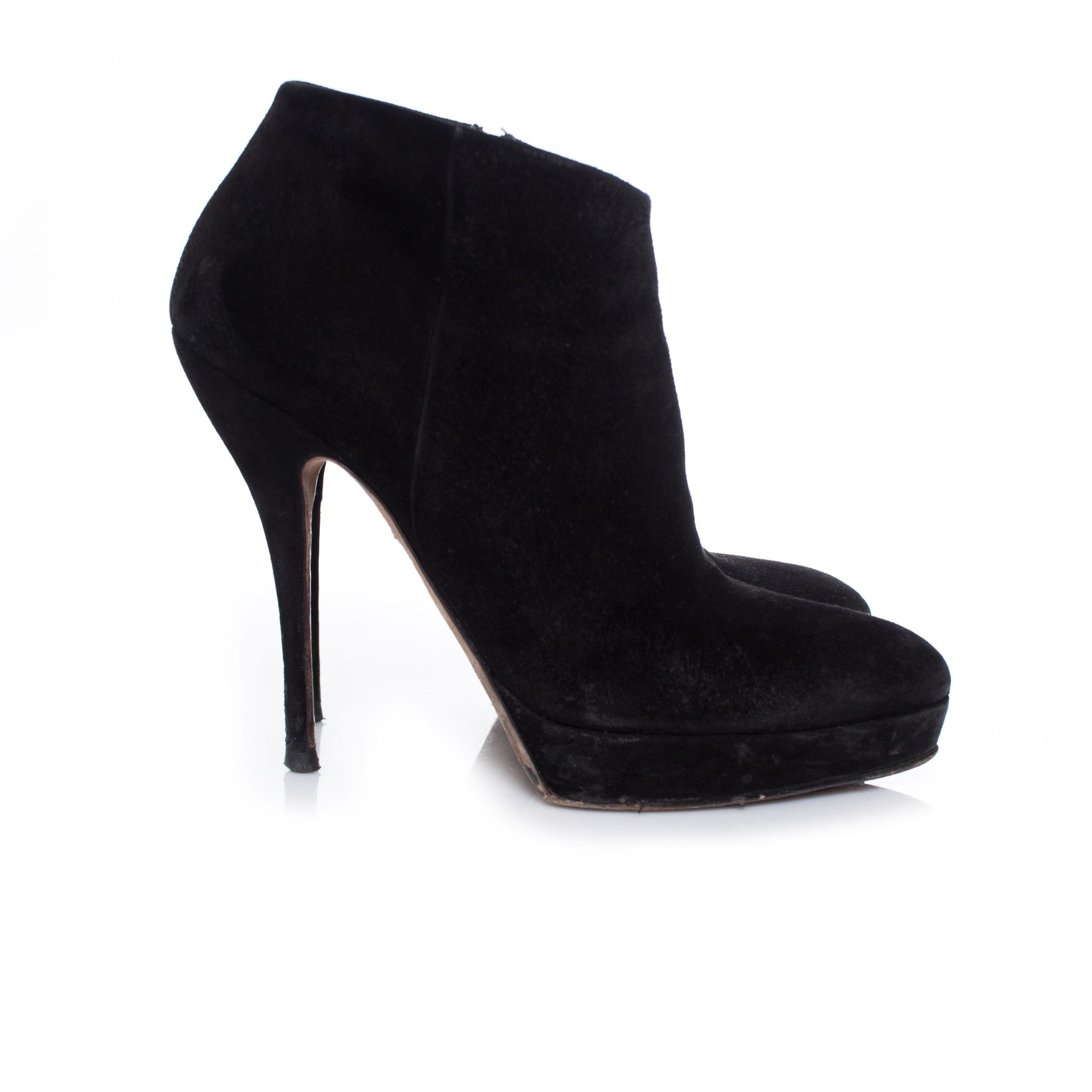 Women's Gucci Black suede platform ankle boots