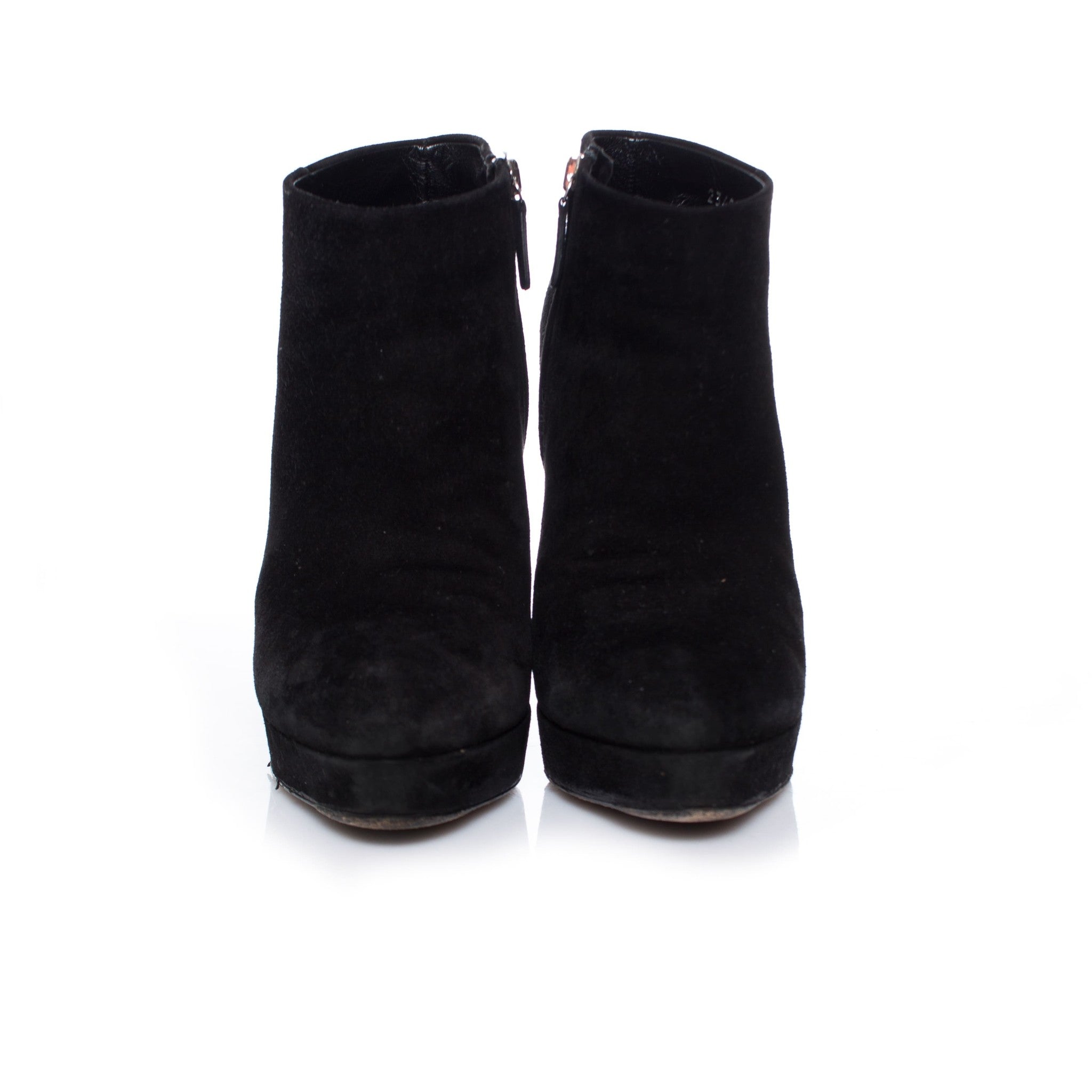 Women's Gucci Black suede platform ankle boots