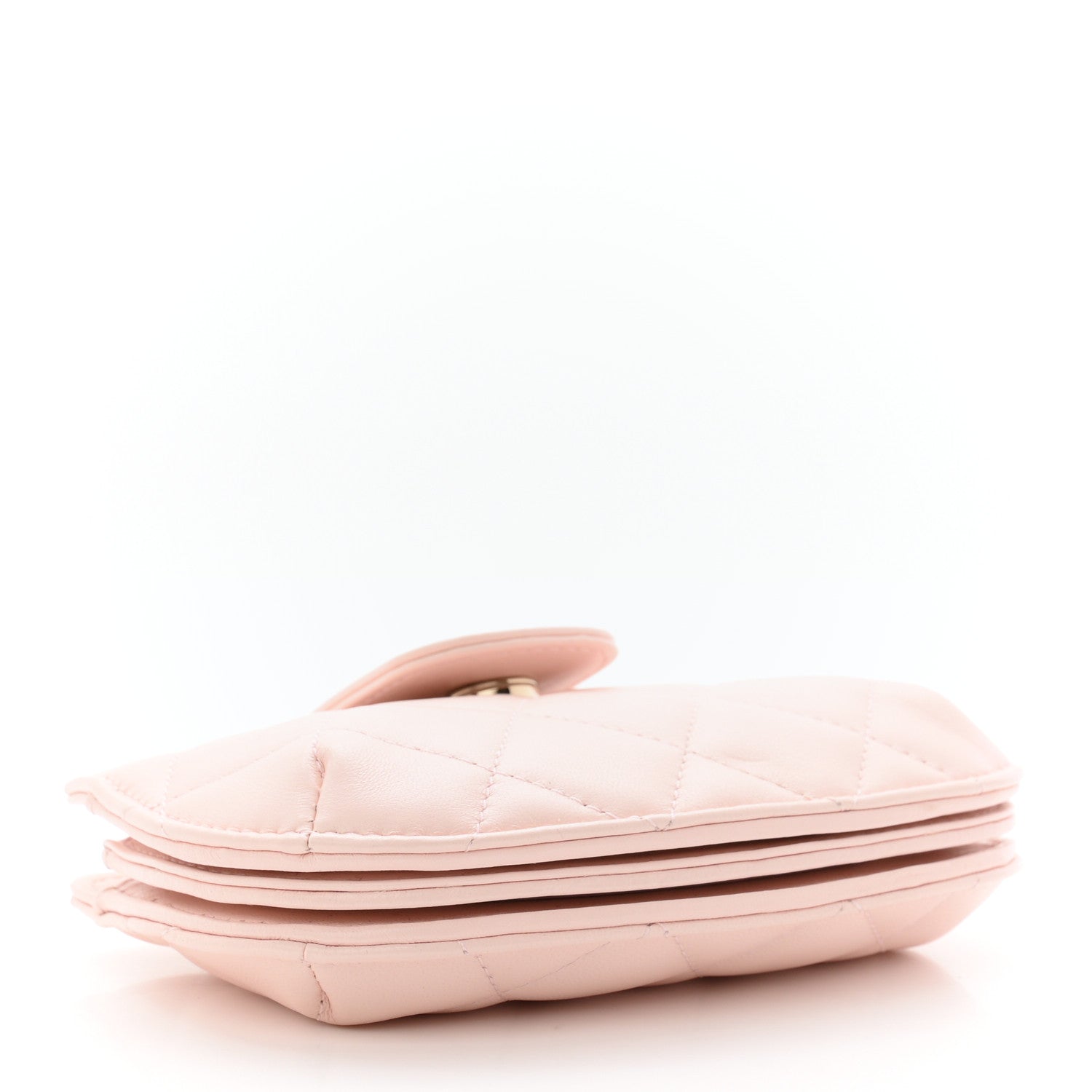 Lambskin Quilted Mini CC Chain Bag Light Pink