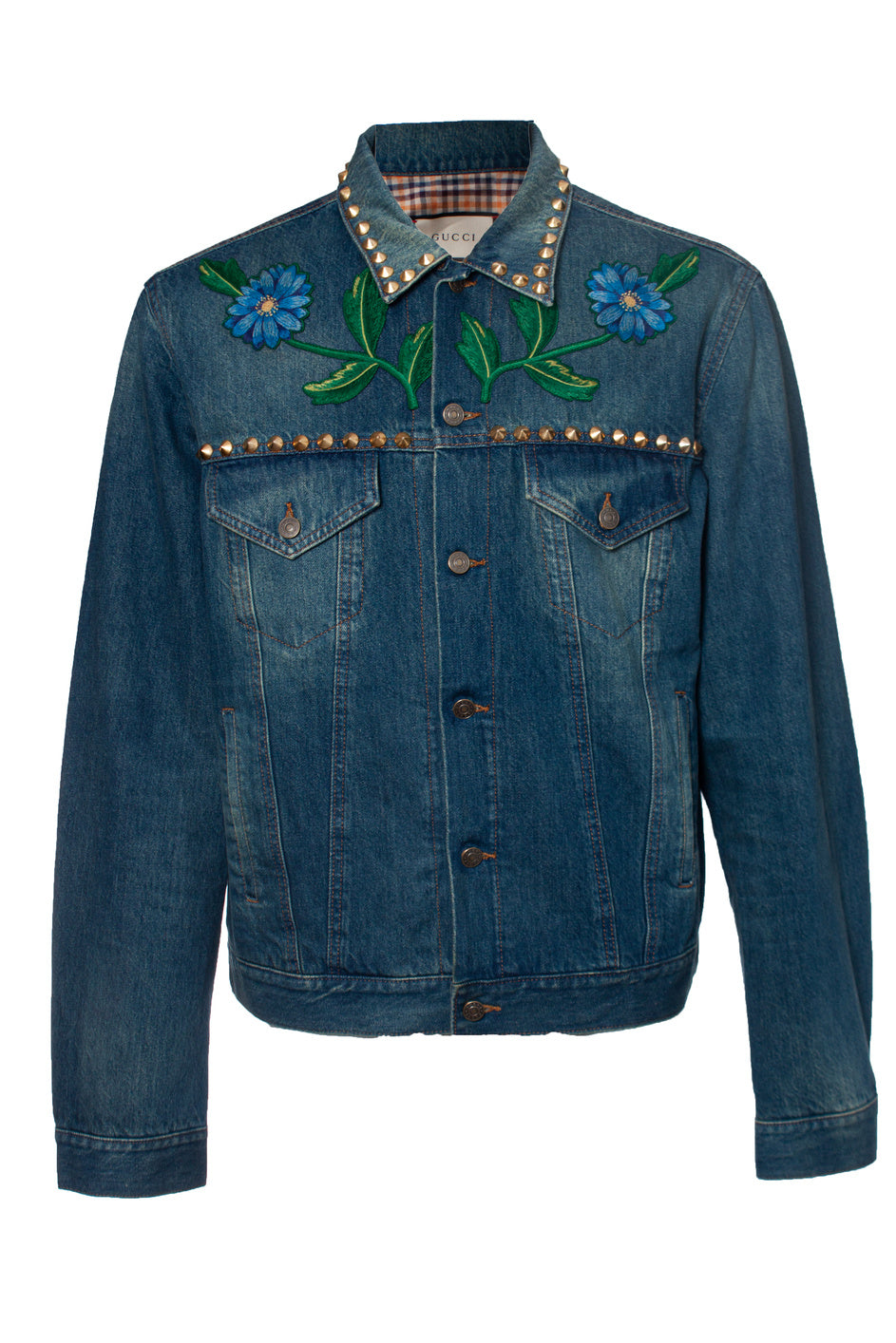 Men's Gucci Mare Gothicum denim jacket