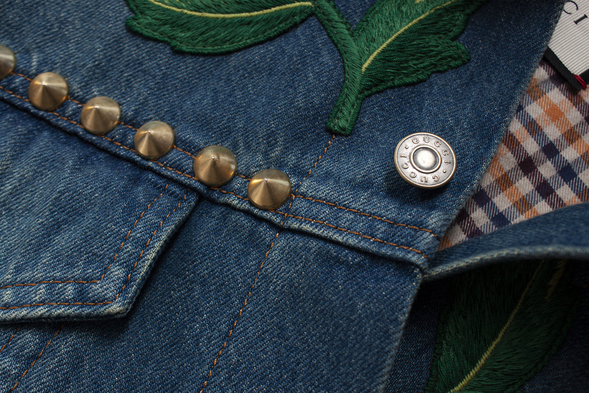 Men's Gucci Mare Gothicum denim jacket