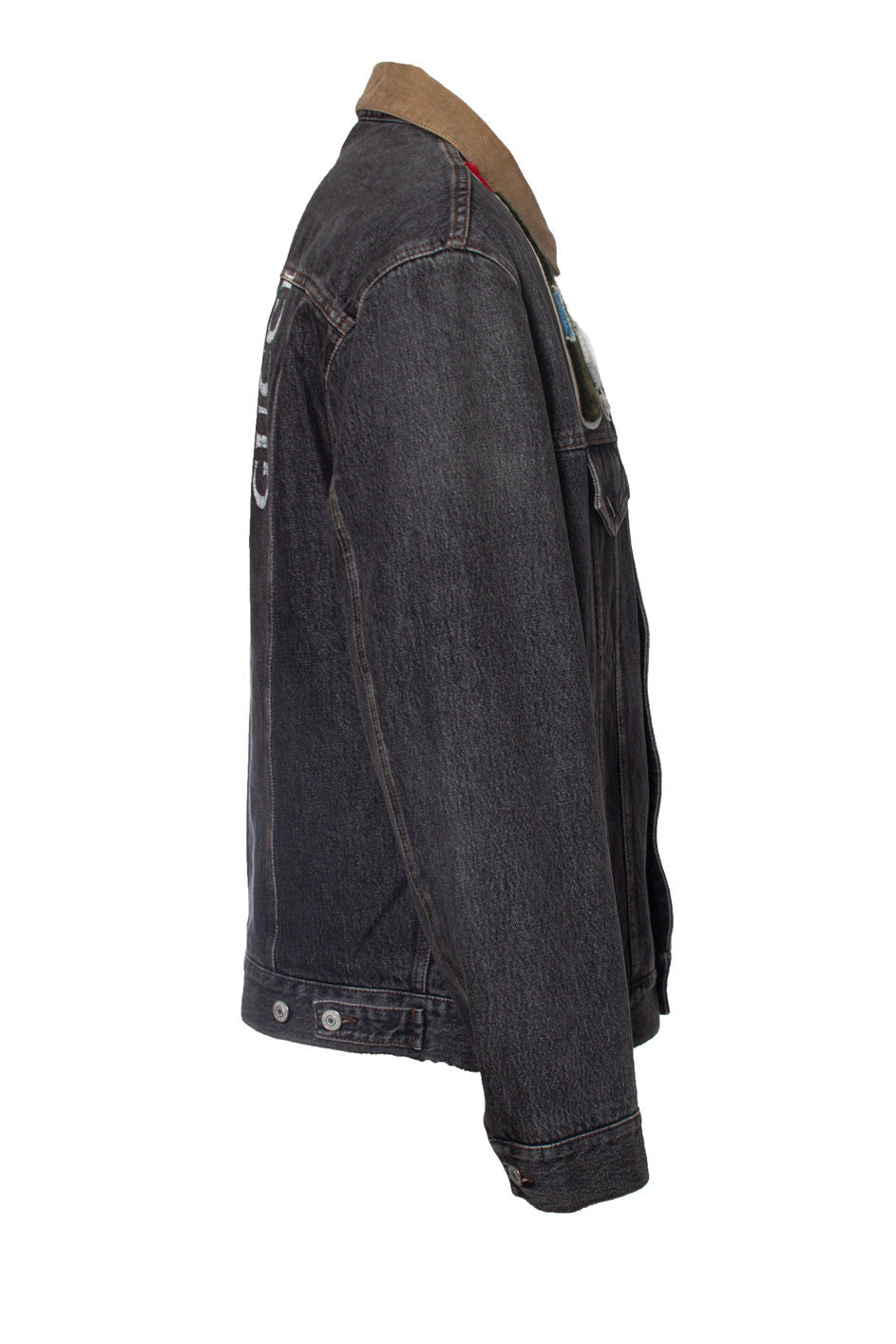 Men's Gucci Grey denim jacket with banana patch