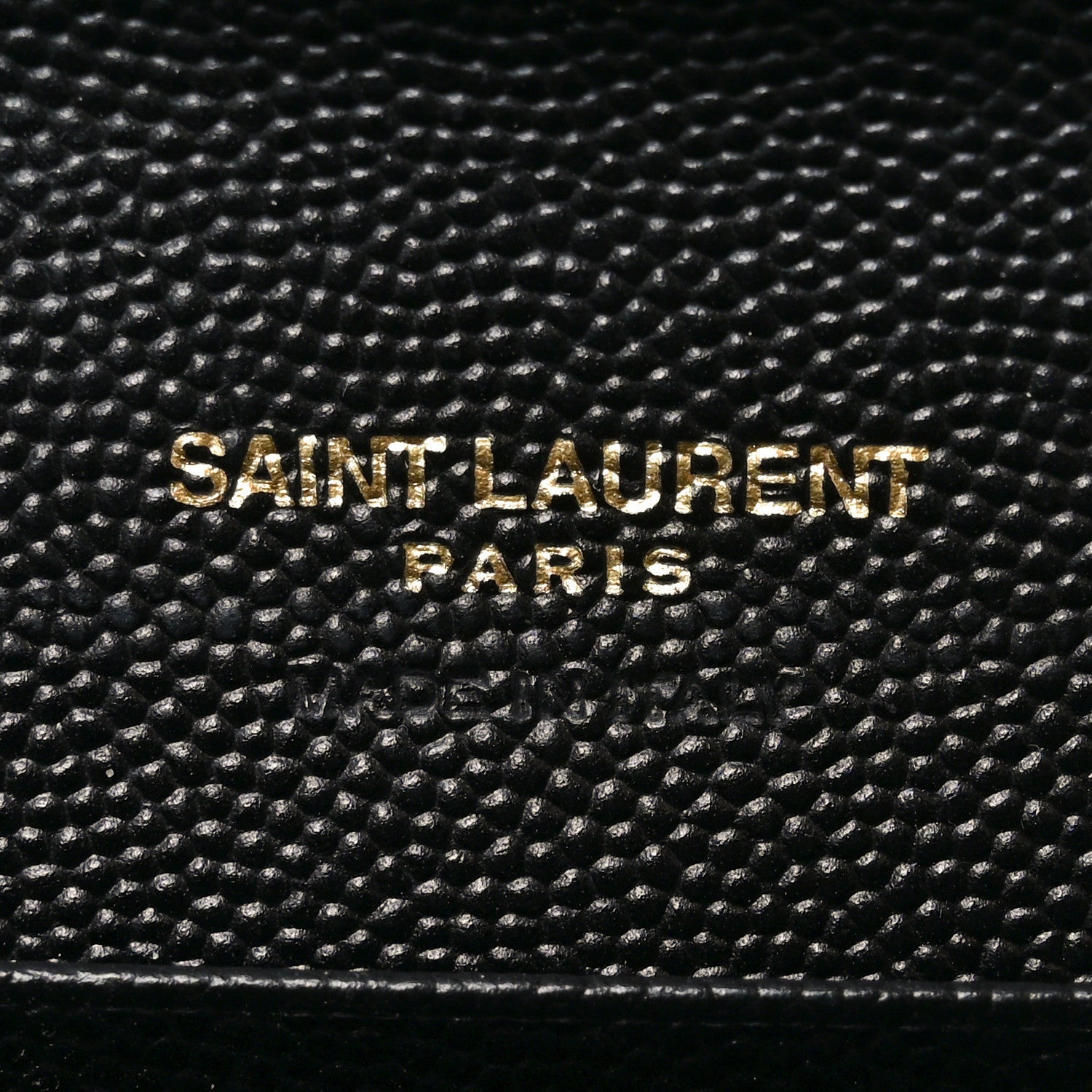 Grain De Poudre Matelasse Chevron Small Monogram Envelope Wallet Black