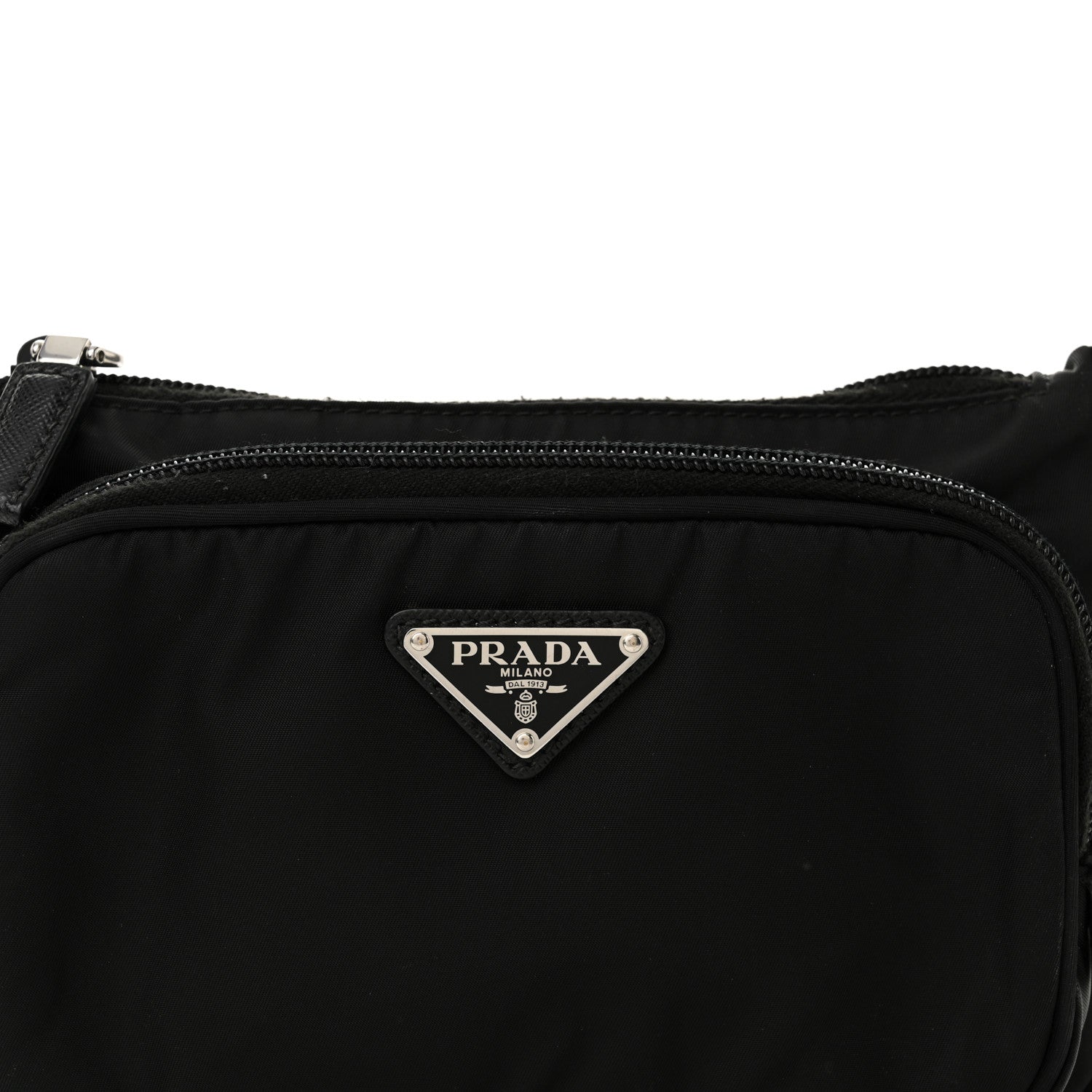 Re-Nylon Saffiano Belt Bag Black