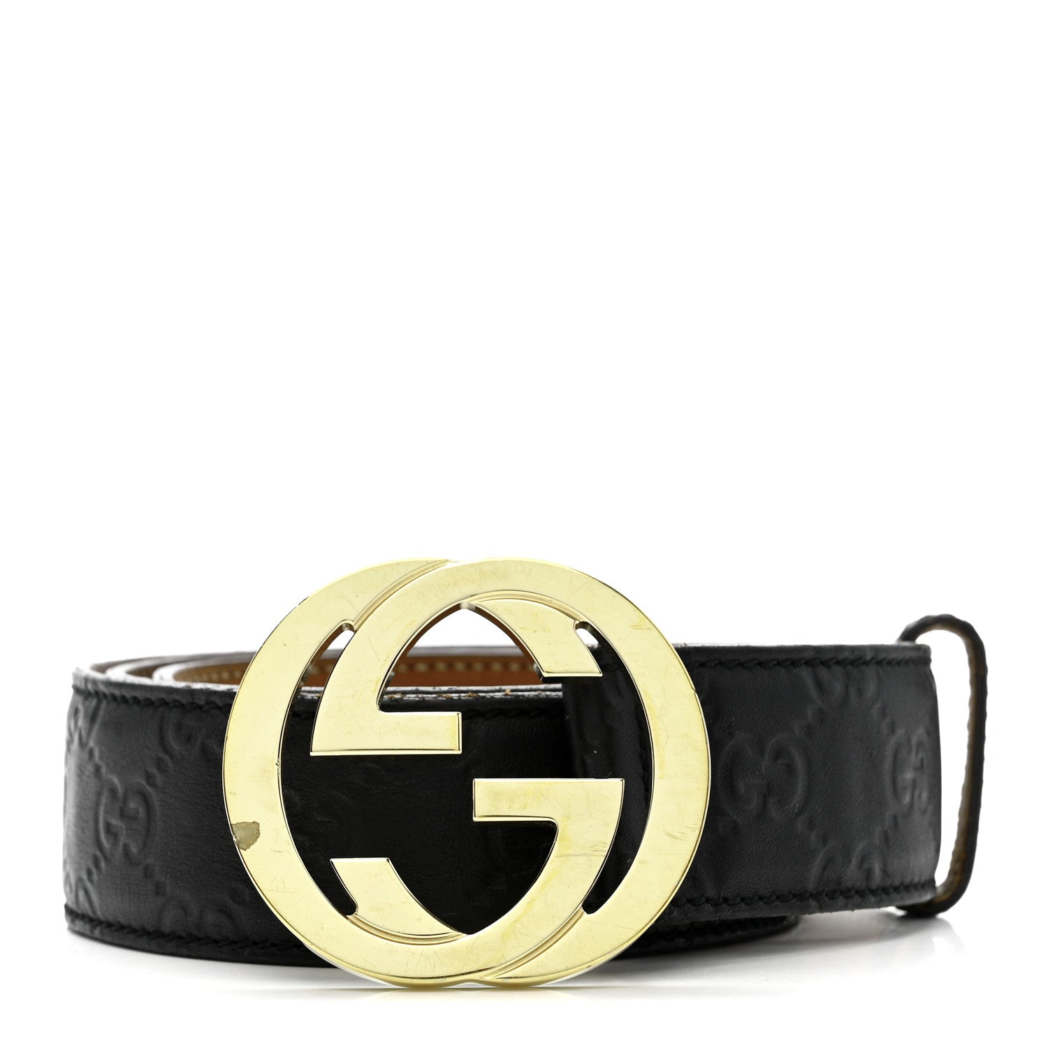 Guccissima Interlocking G 40mm Belt 85 34 Black