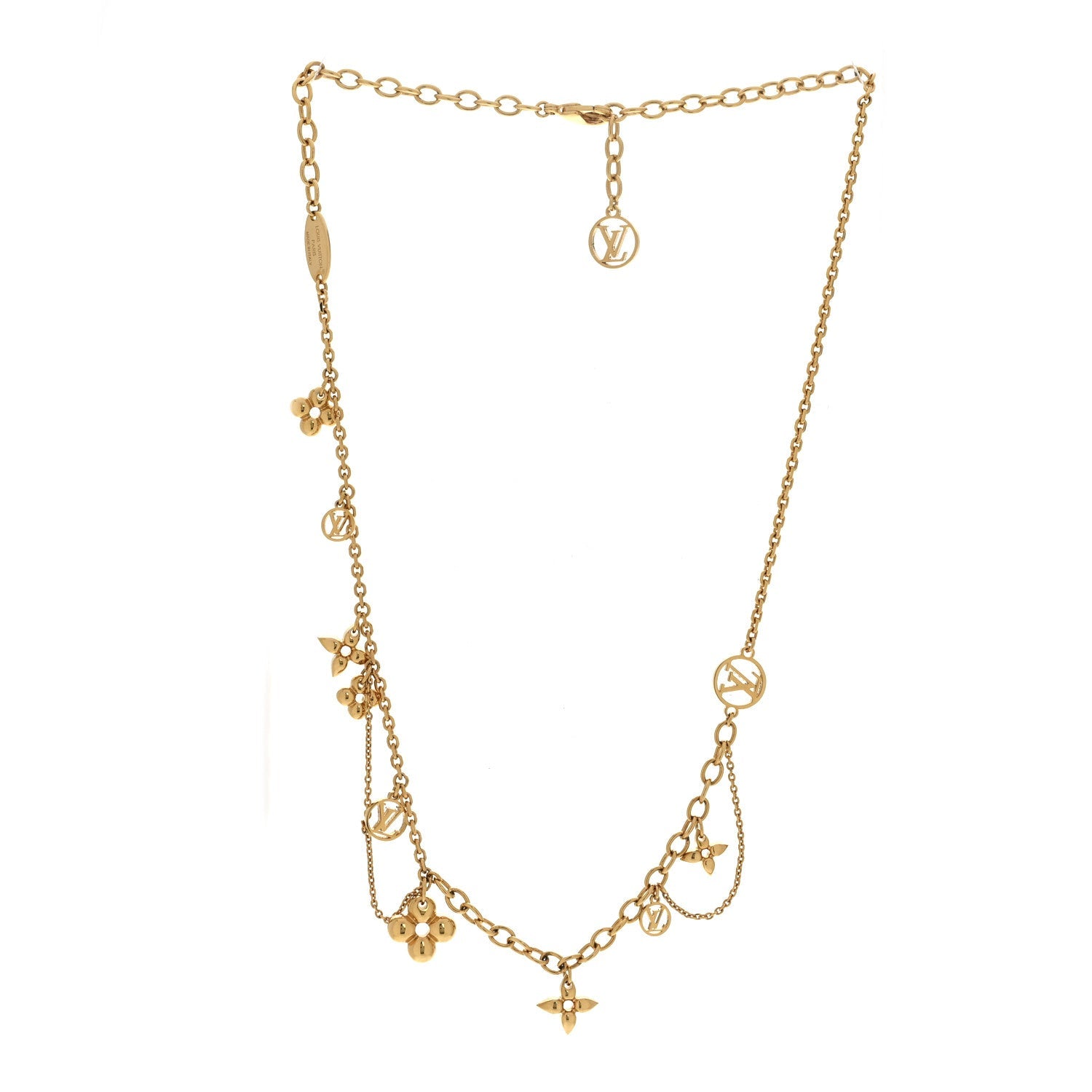 Metal Blooming Supple Necklace Gold