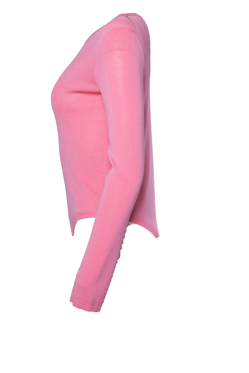Women's Chanel knitted barbie pink asymmetric top