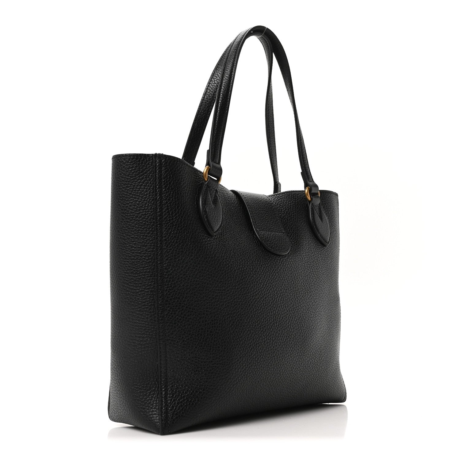 New Sakai Calfskin Lux Small Dahlia Tote Black