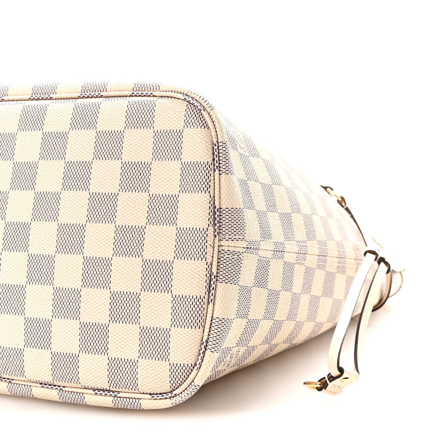 Damier Azur Braided Neverfull MM Pink