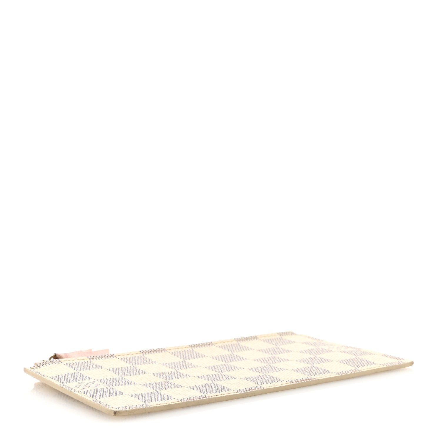 Damier Azur Felicie Chain Wallet Zippered Insert Rose Ballerine