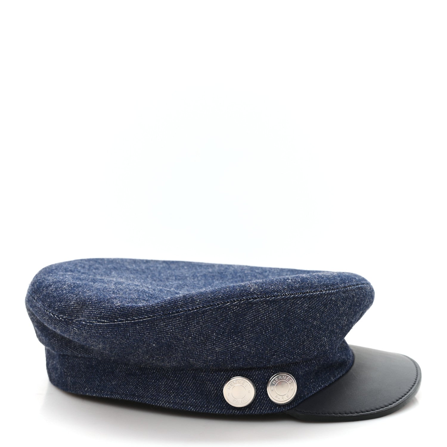 Denim Calfskin Cabourg Cap 57 Indigo