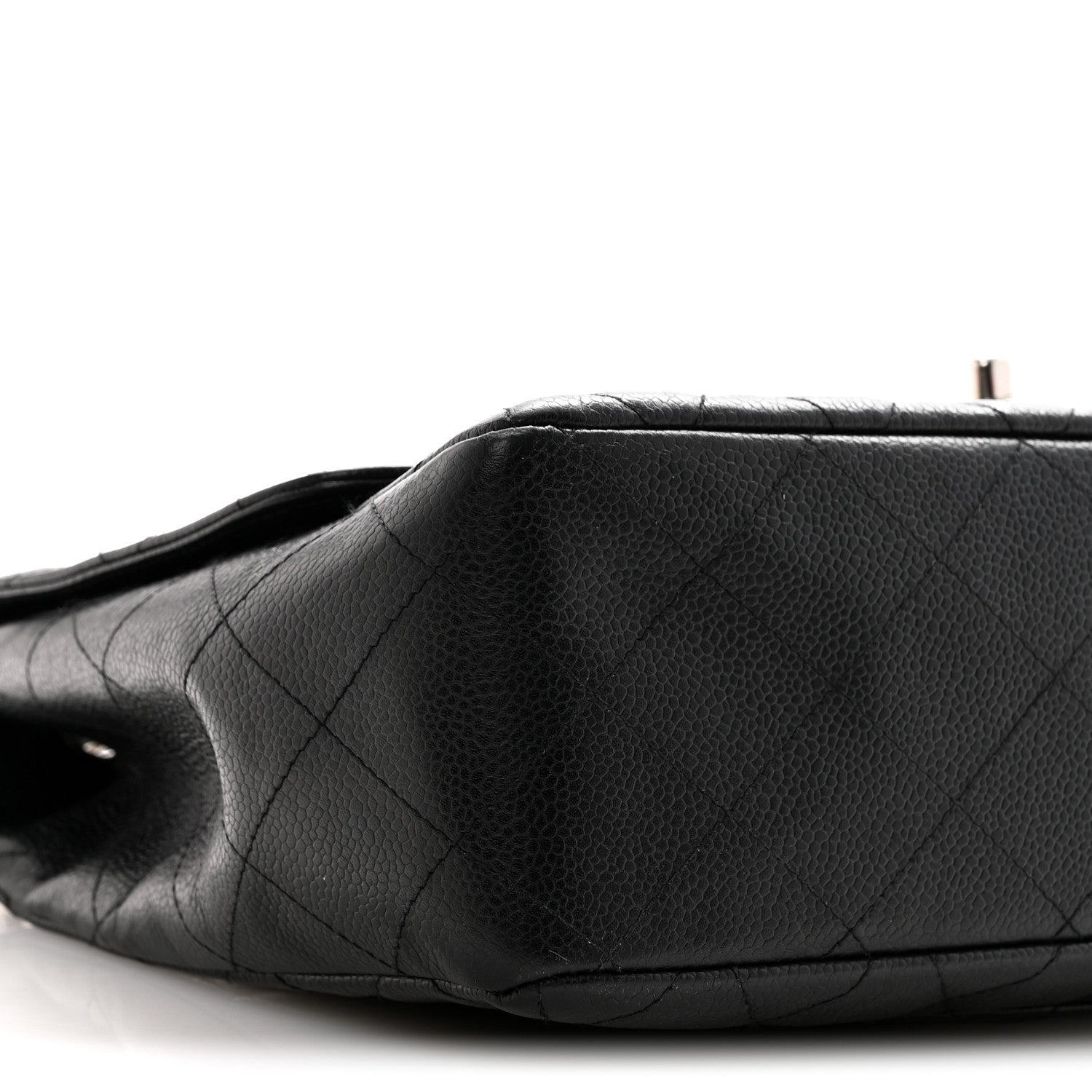 Caviar Quilted Jumbo Single Flap Black