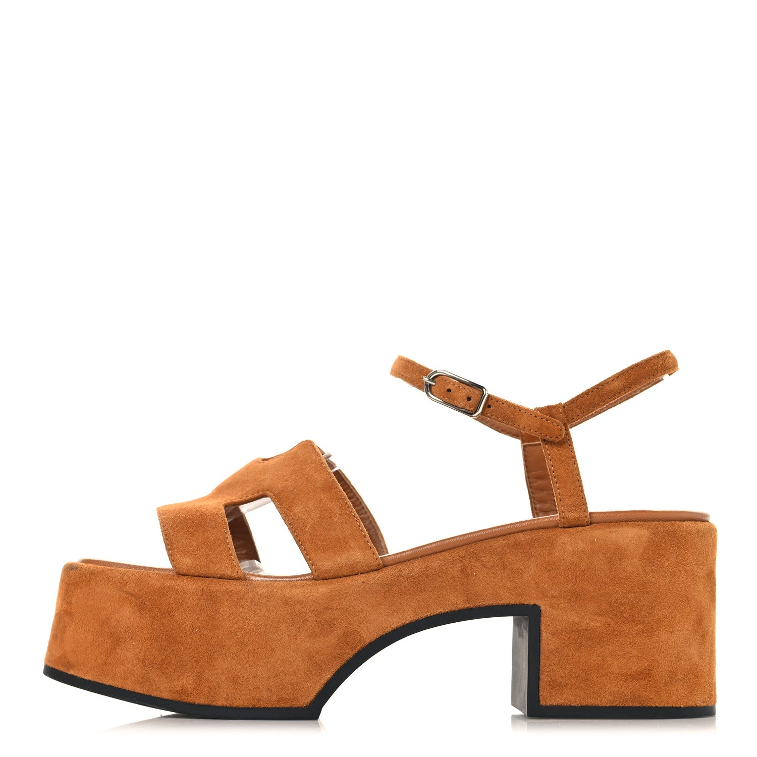 Suede Goatskin Jam 30 Sandals 38 Naturel