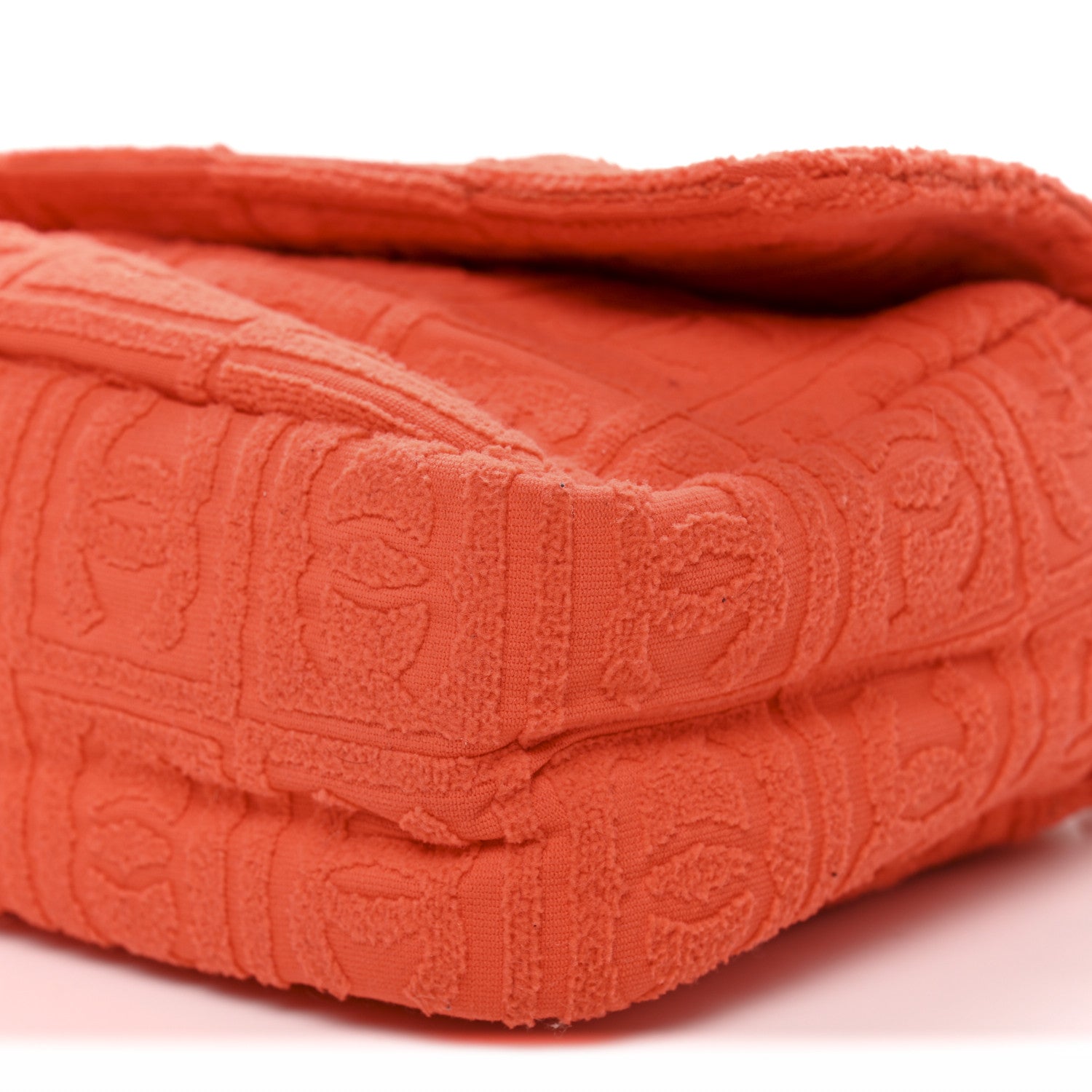Terry Cloth CC Medium Single Flap Orange