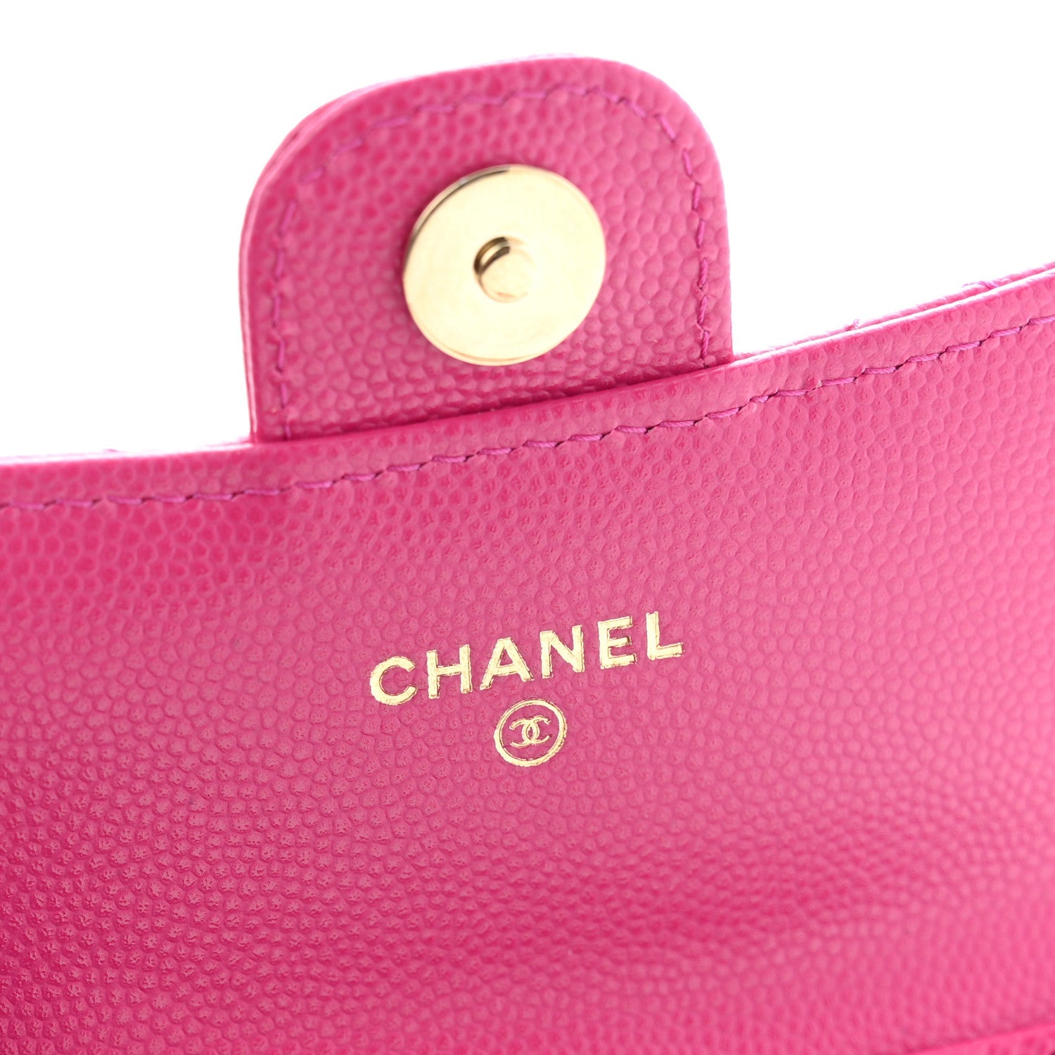 Caviar Quilted Mini Chain Bag Dark Pink