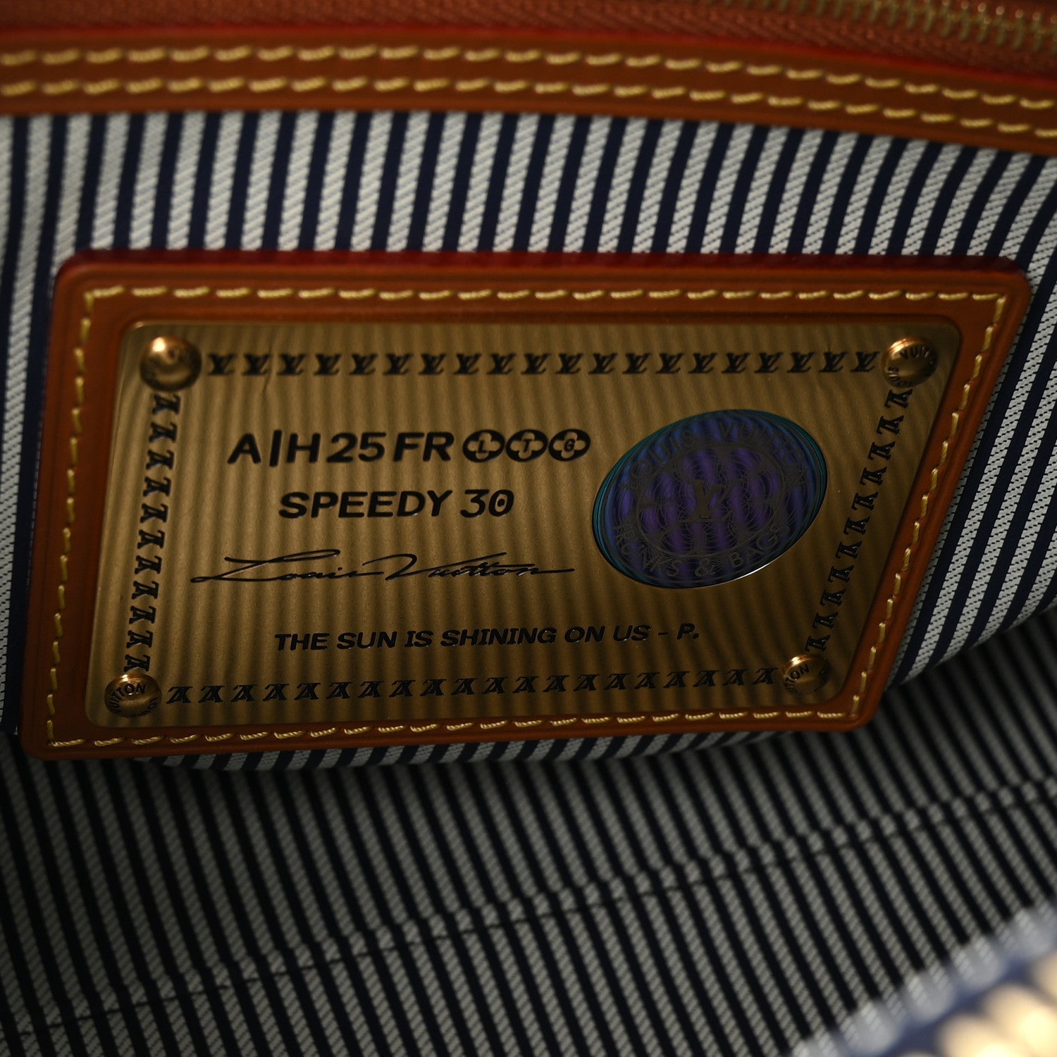 Calfskin Monogram Speedy P9 Bandouliere 30 Indigo