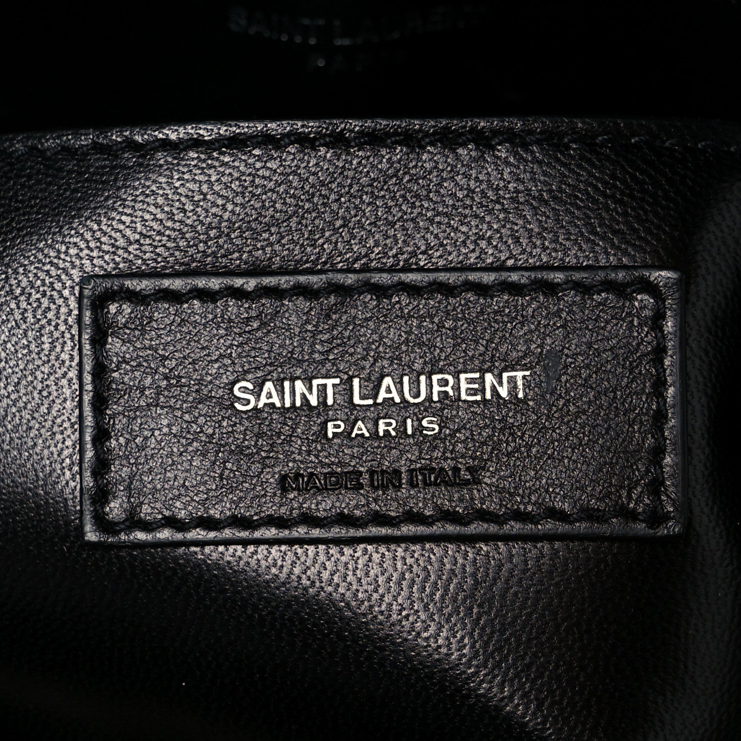 Calfskin Y Quilted Monogram Small Loulou Chain Satchel Black