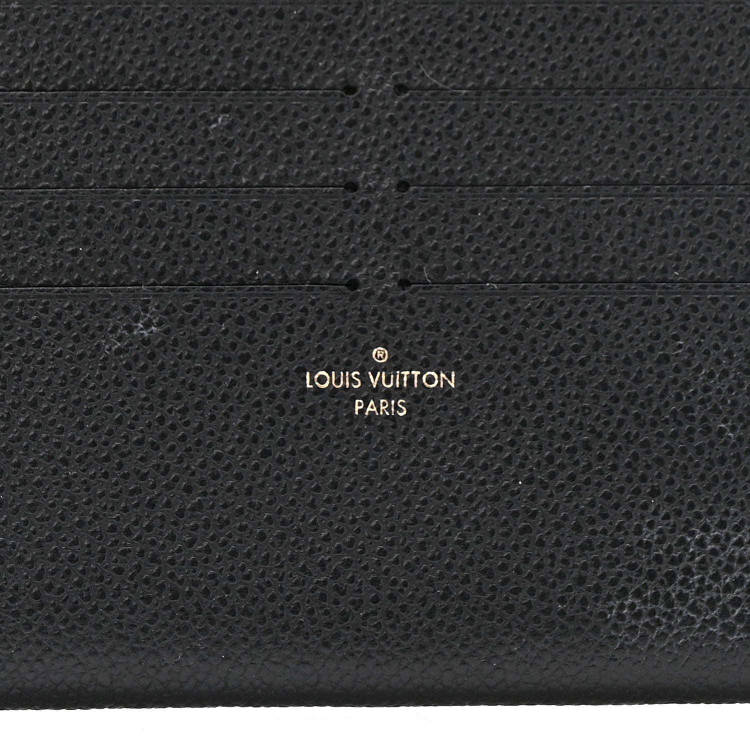 Calfskin Felicie Chain Wallet Card Holder Insert Black