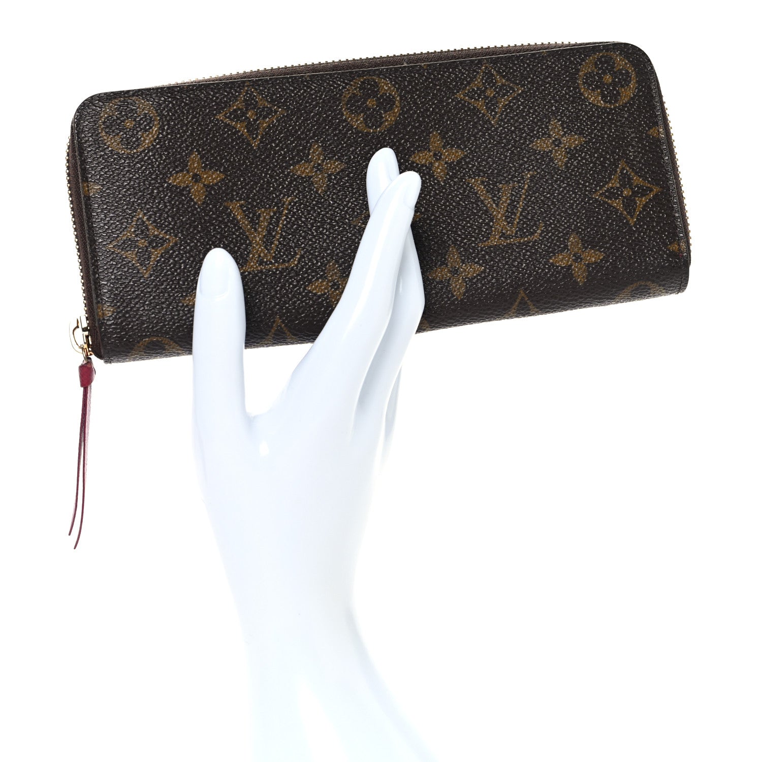 Monogram Clemence Wallet Fuchsia