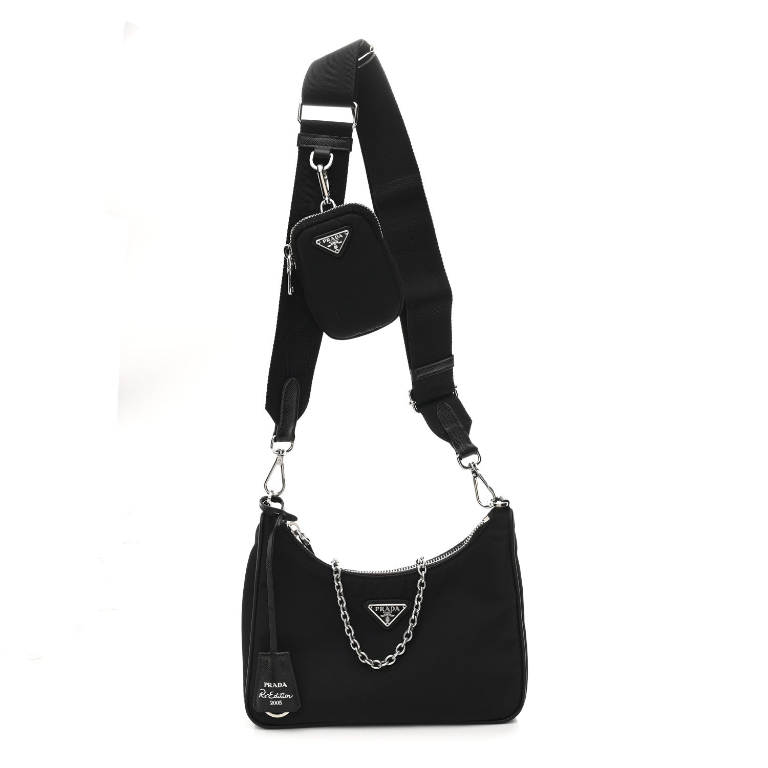 Nylon Re-Edition 2005 Shoulder Bag Black