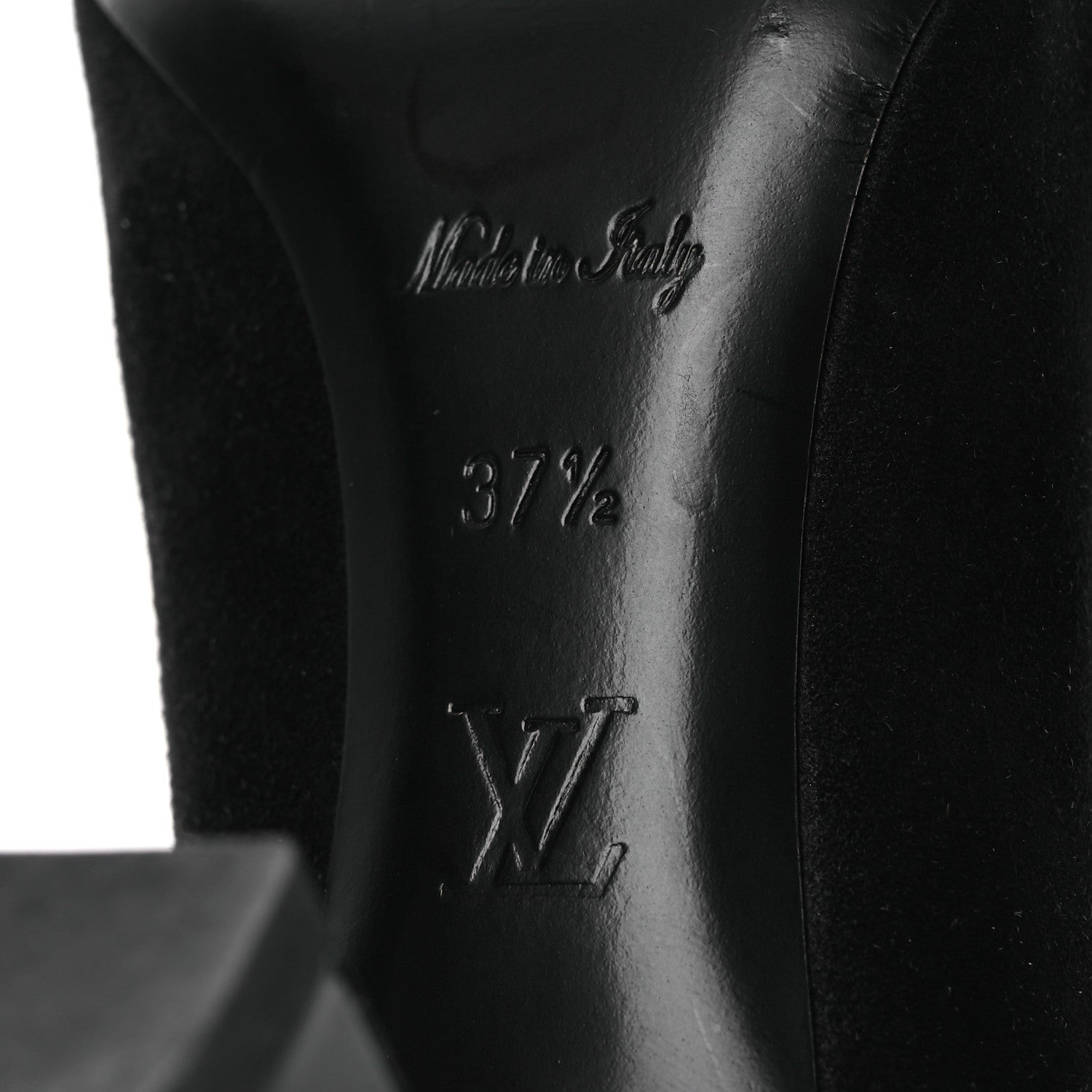Suede Monogram Uniformes Cap Toe Chelsea 75mm Ankle Boots 37.5 Black