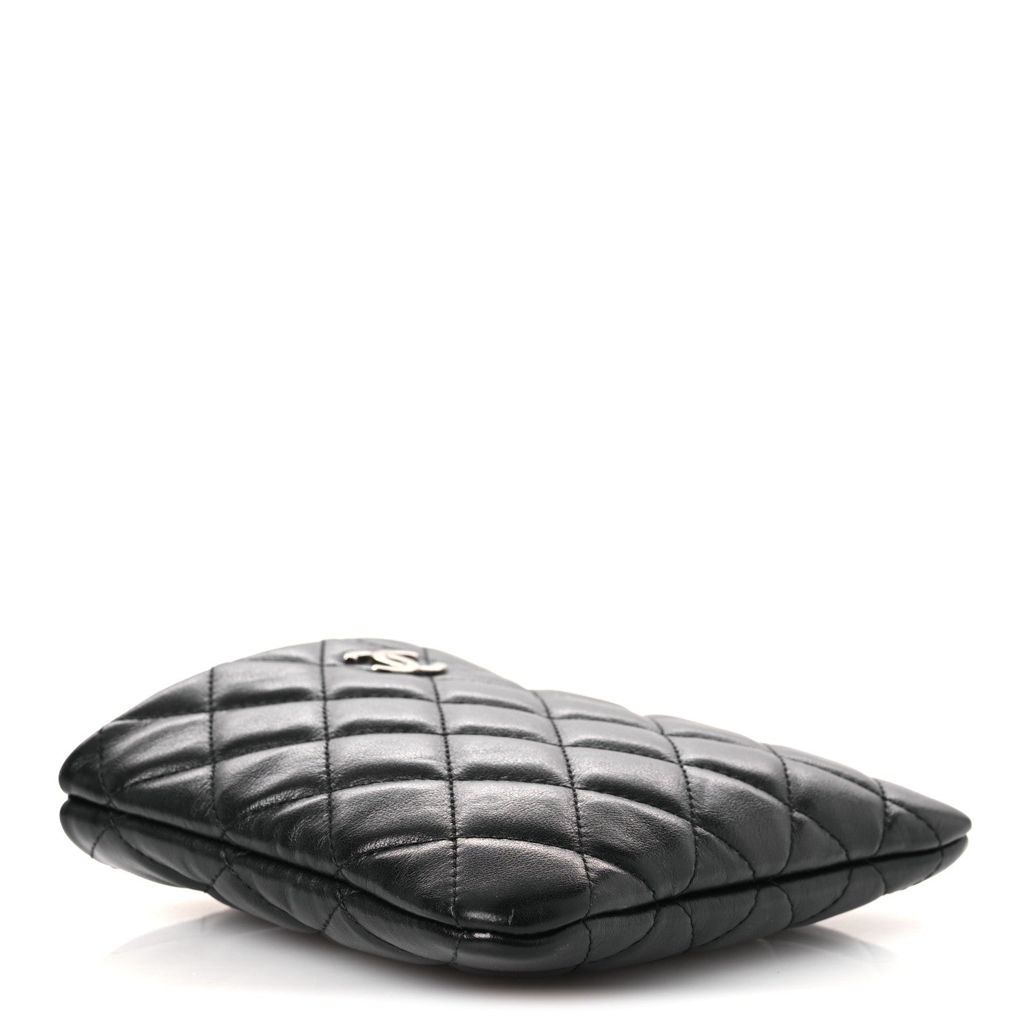 Calfskin Quilted Crossbody Bag Black