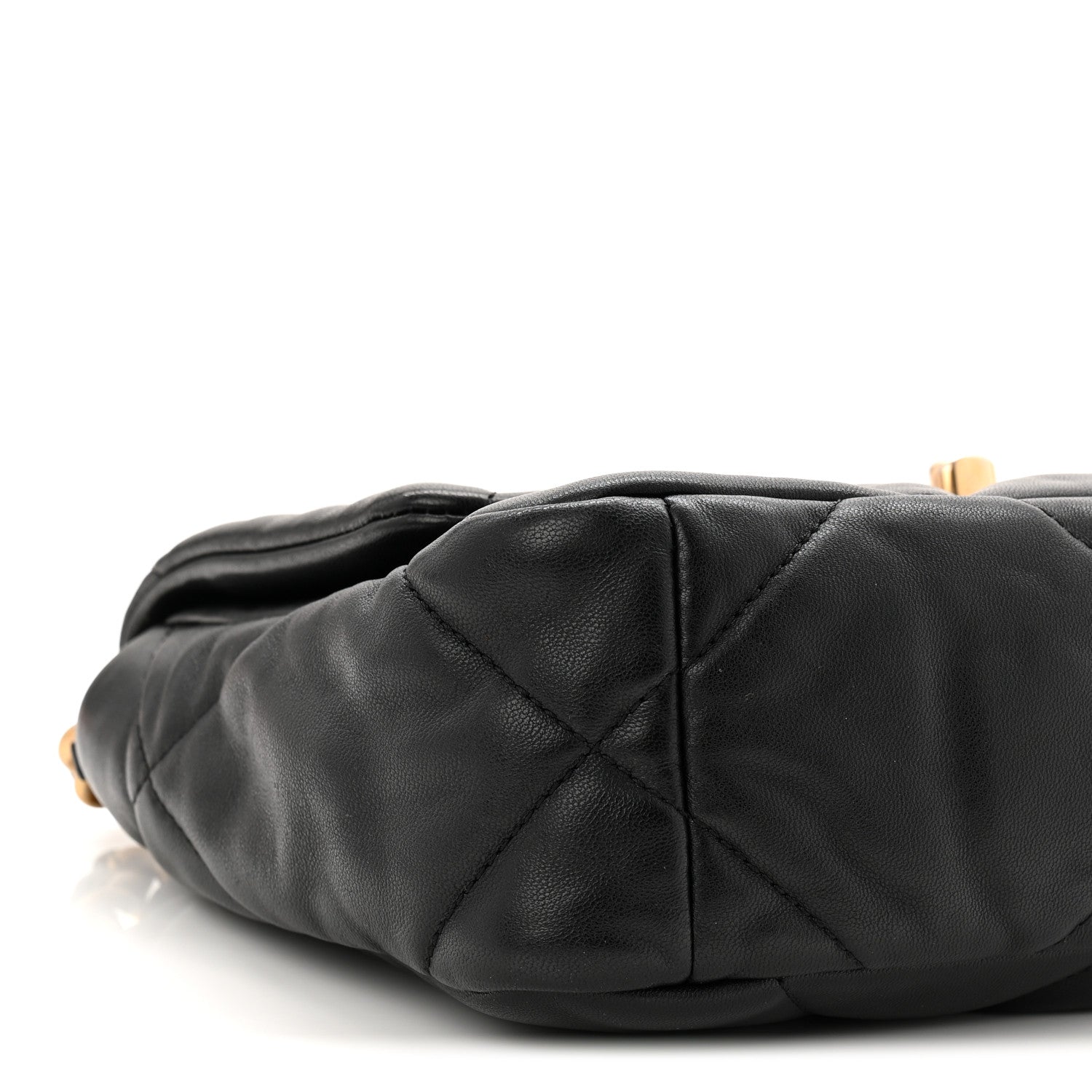 Lambskin Quilted Medium Chanel 19 Flap Black