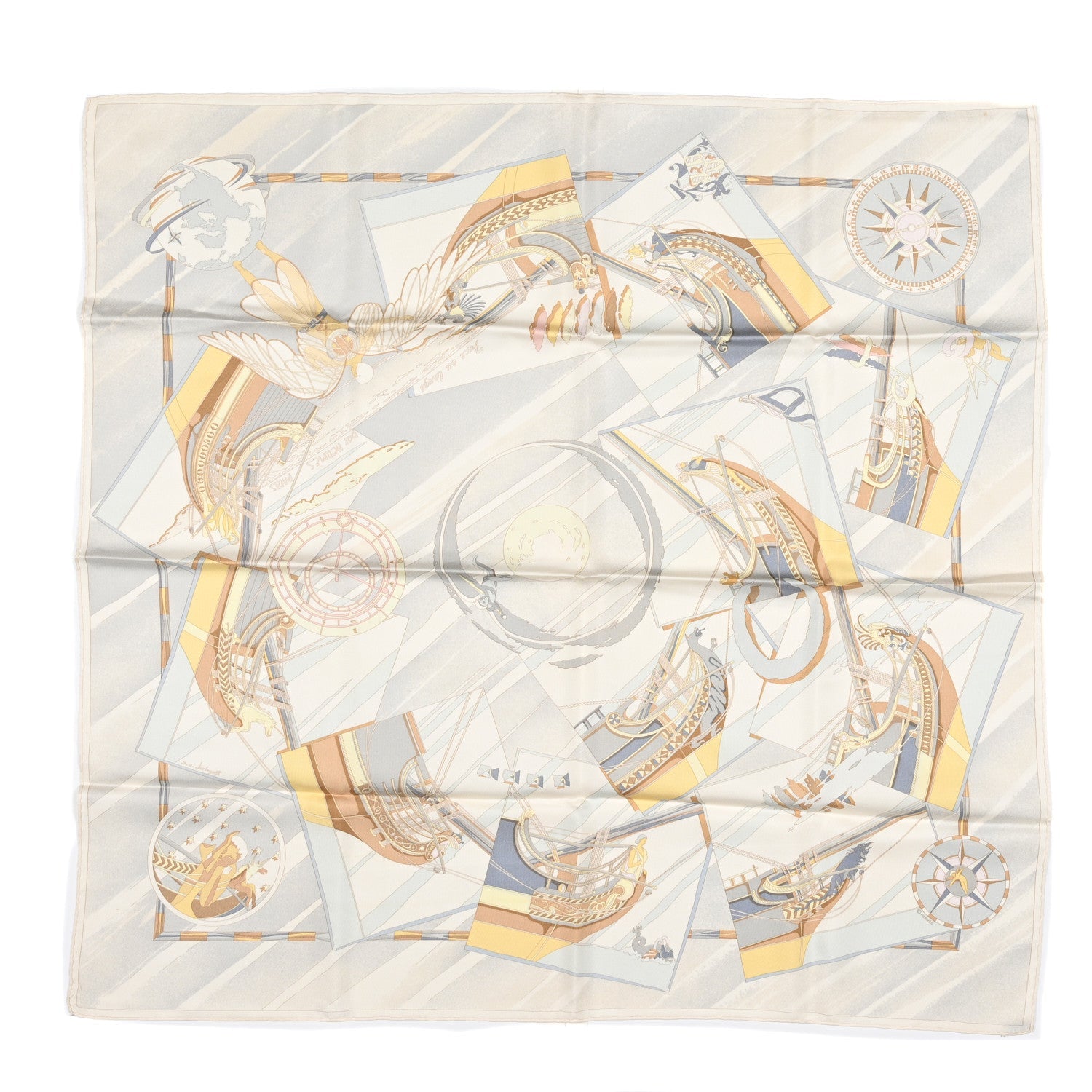 Silk Face Au Large Scarf 90