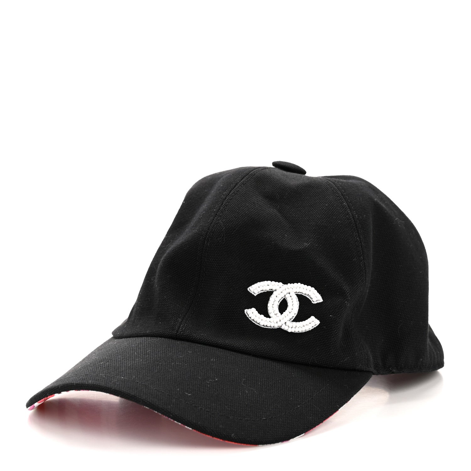 Cotton Beaded CC Cap Hat Black