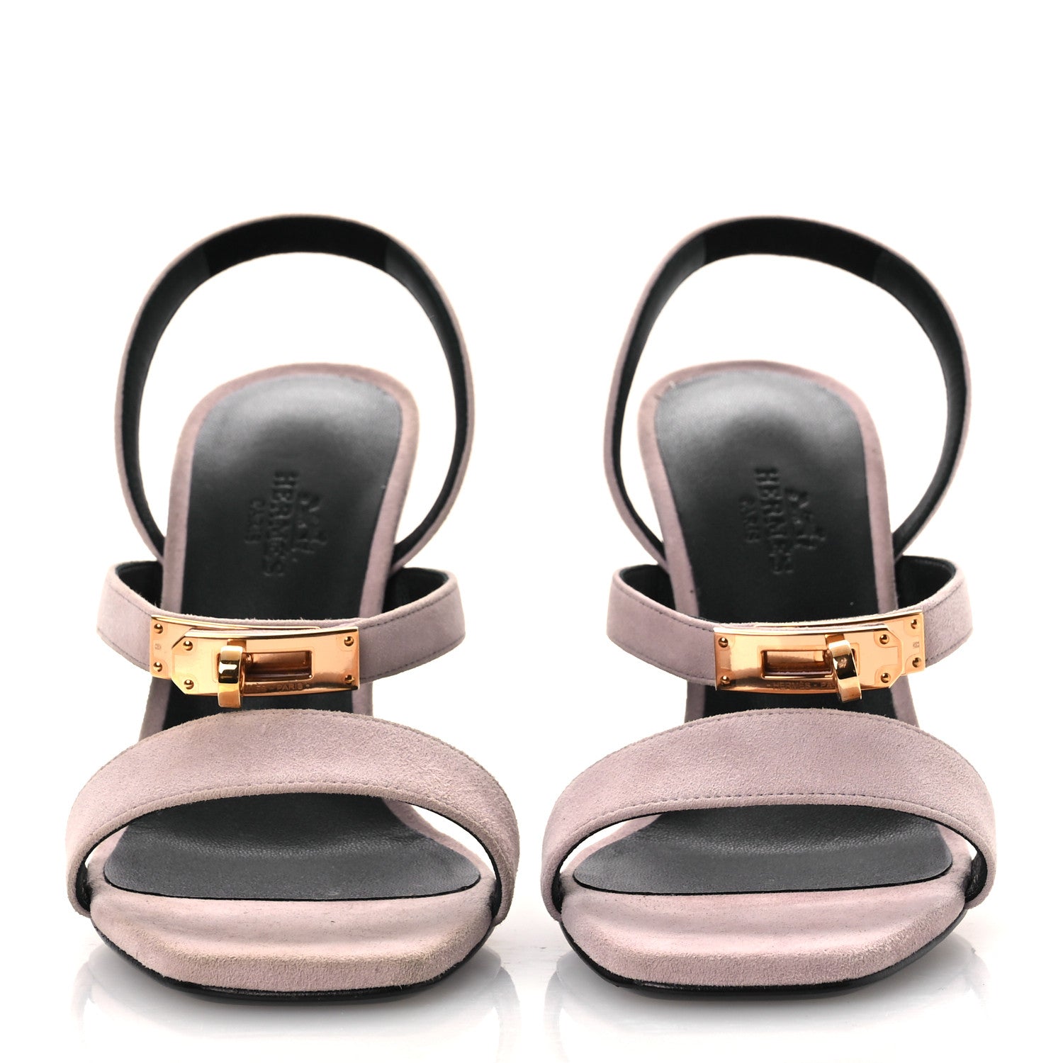 Suede Goatskin Glamour 95 Sandals 37 Rose Porcelaine
