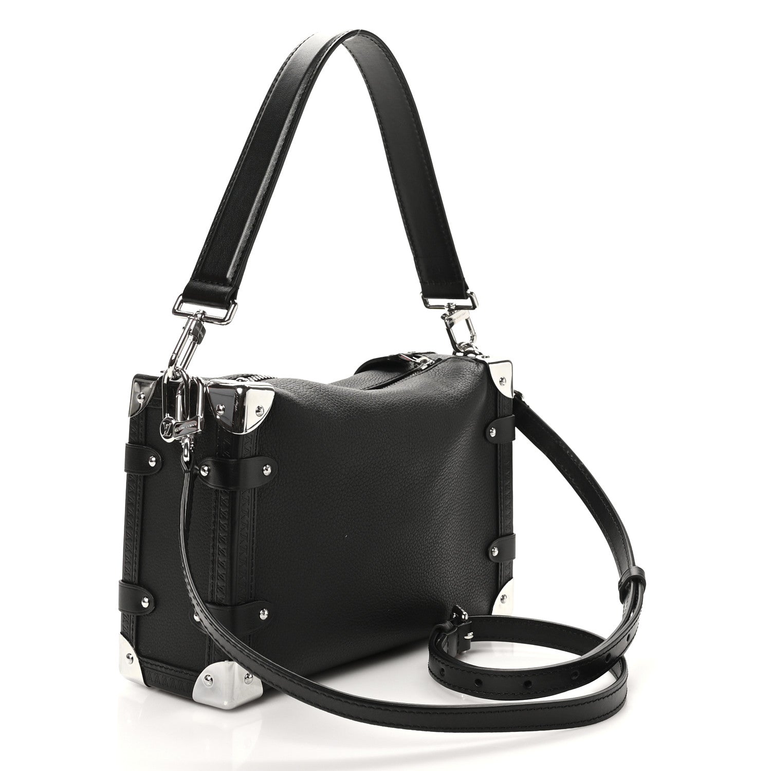 Calfskin Side Trunk MM Black