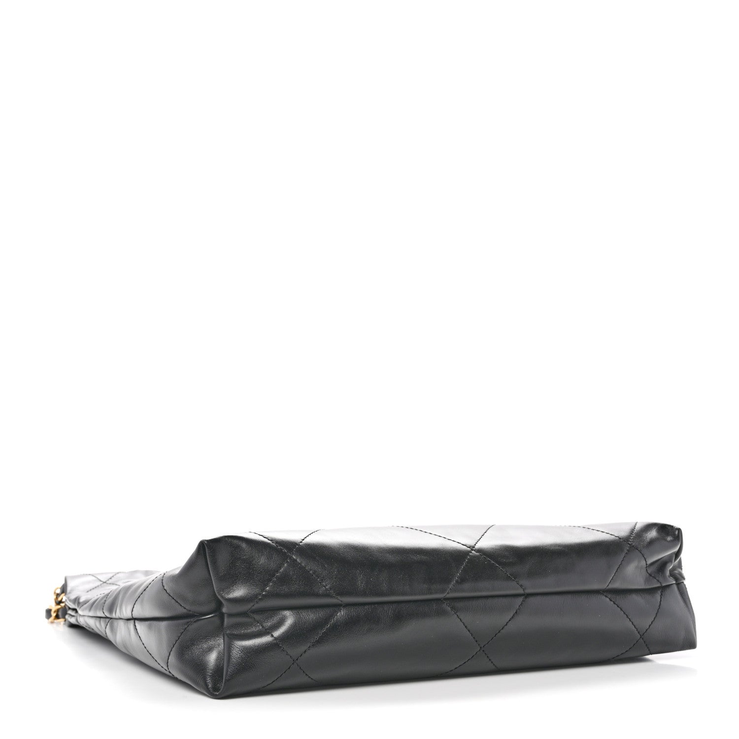 Shiny Calfskin Quilted Small Chanel 22 Black