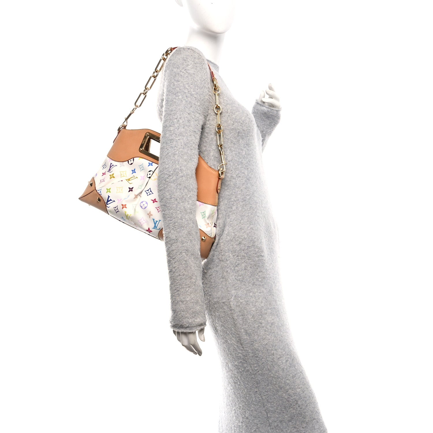 Monogram Multicolor Judy MM White