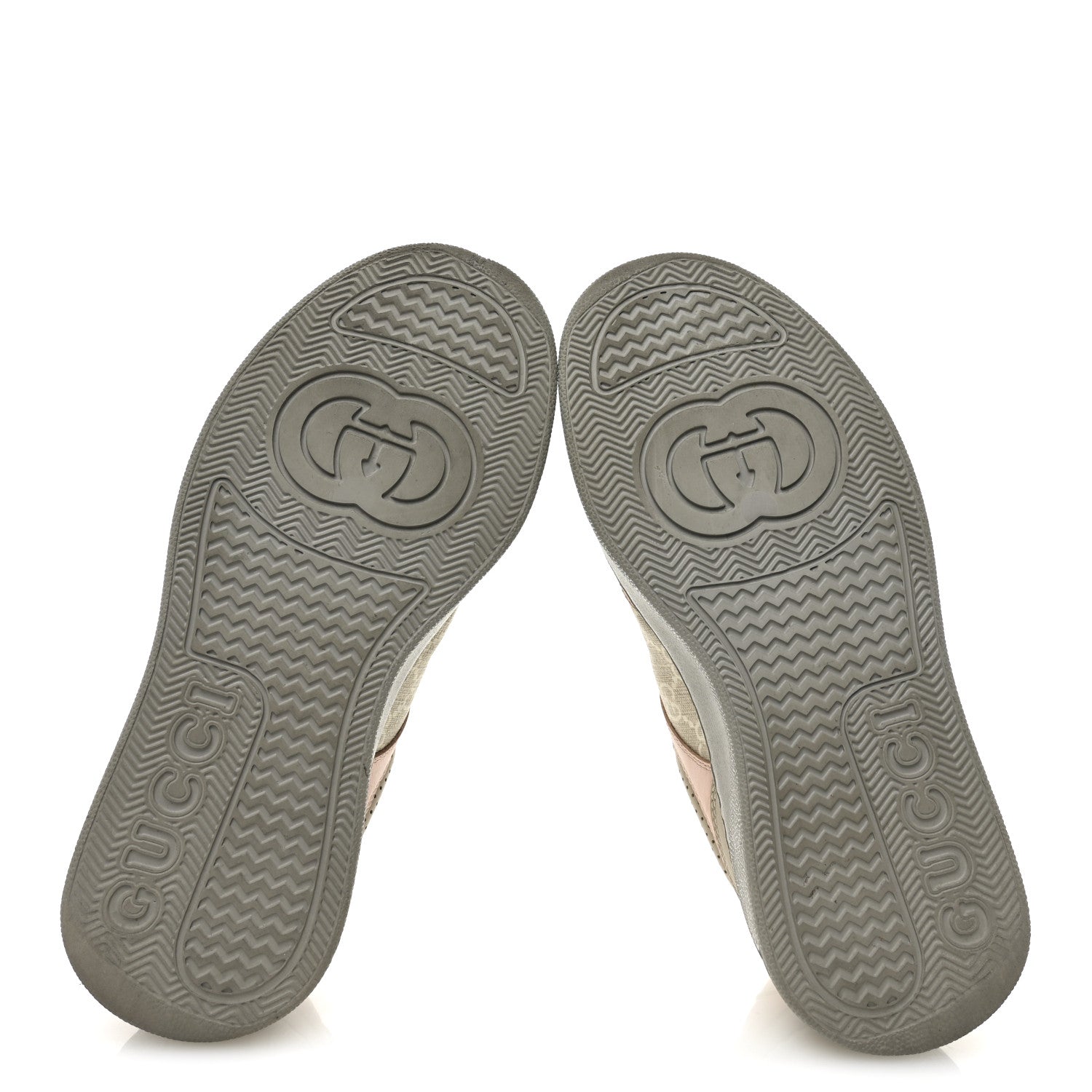 Calfskin GG Supreme Monogram Perforated Womens Platform 55mm Sneakers 37 Apricot Pink Beige Grey