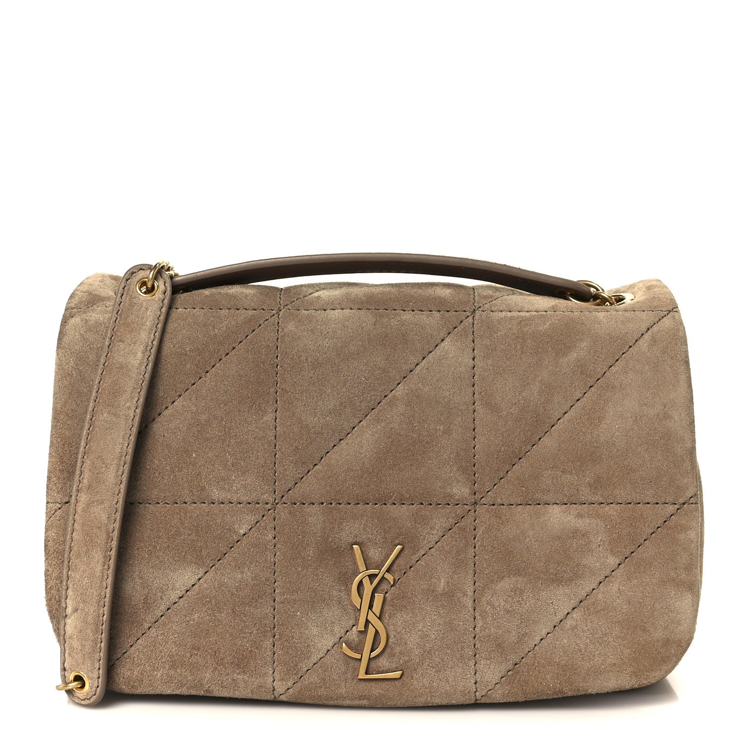 Suede Matelasse Monogram Mini Jamie 4.3 Whisper Pink