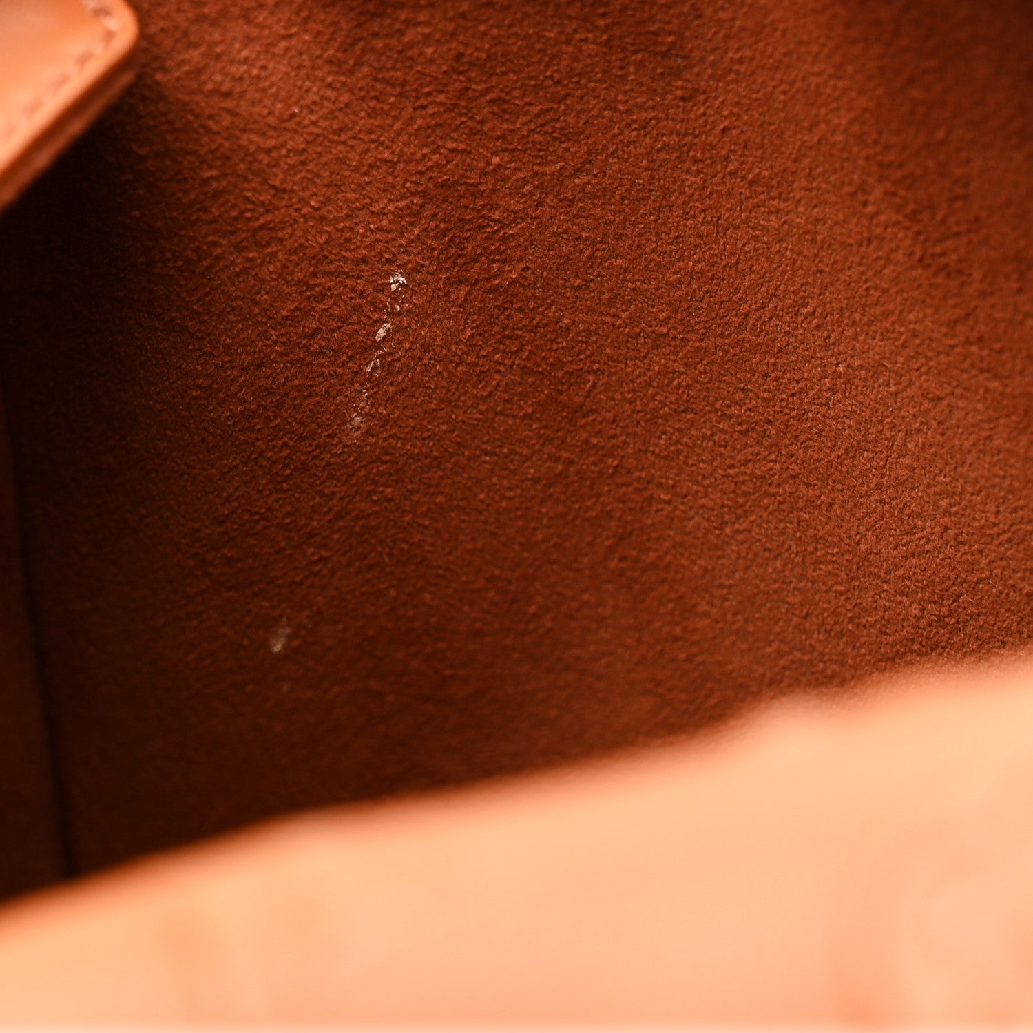 Calfskin Debossed Monogram Side Trunk Tan