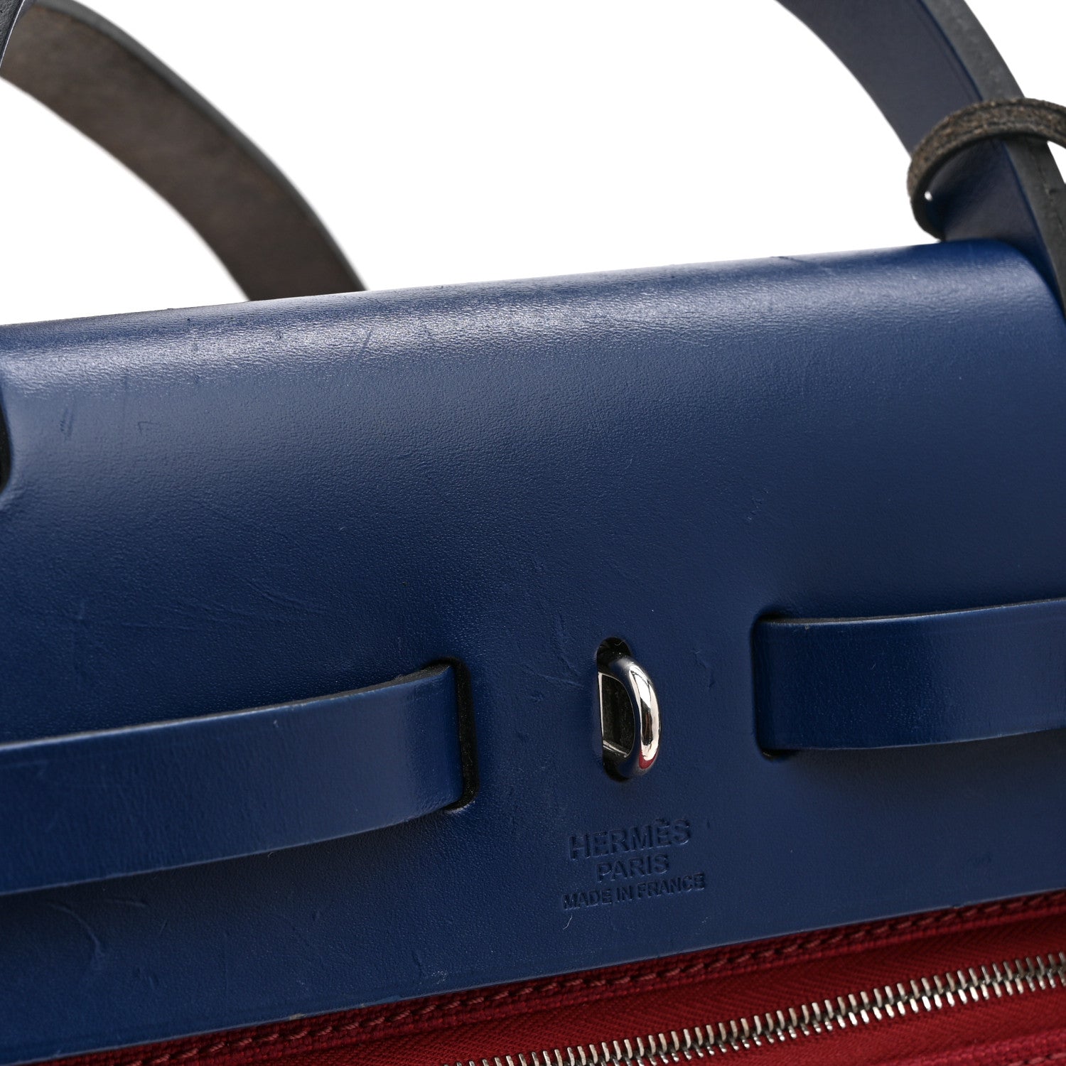 Military Toile Vache Hunter Herbag Zip 31 PM Rouge Grenat Bleu Saphir