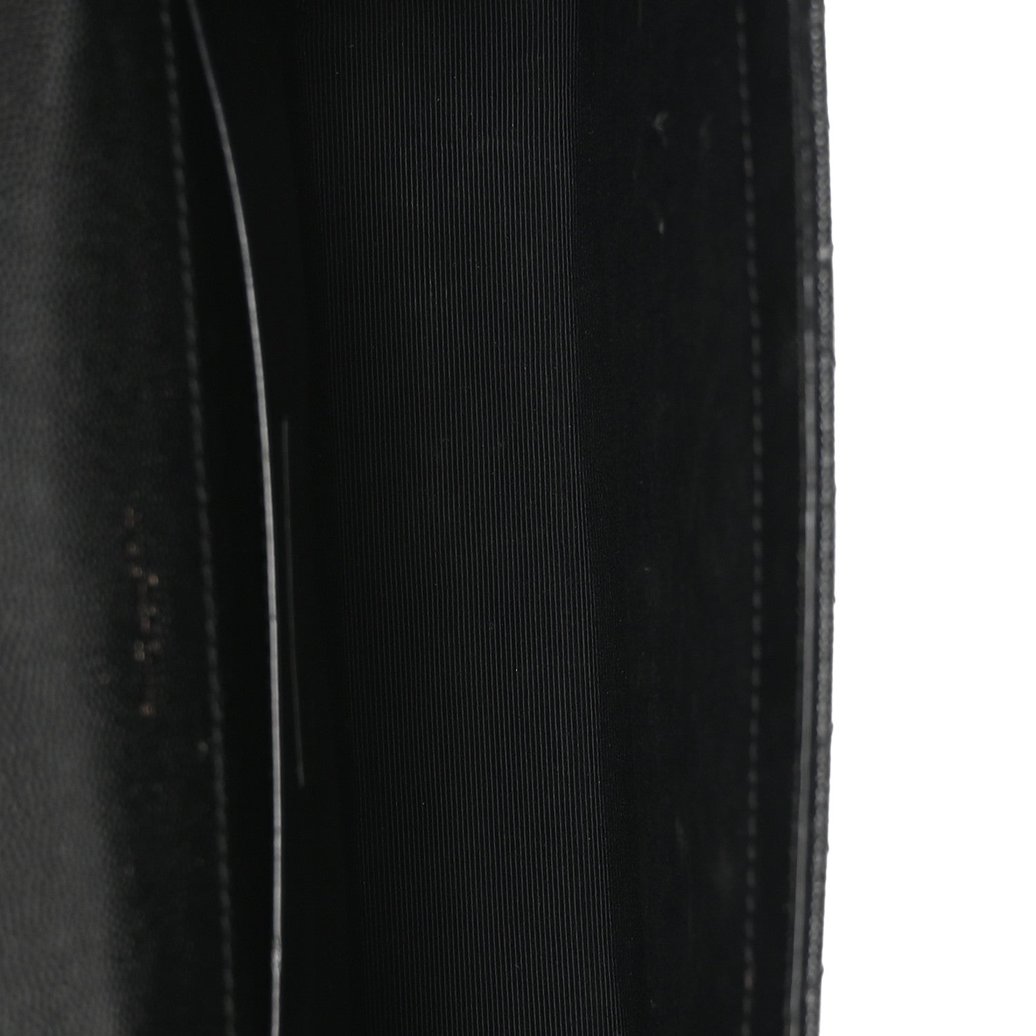 Grain De Poudre Textured Mixed Matelasse Triquilt Medium Monogram Monochrome Satchel Black