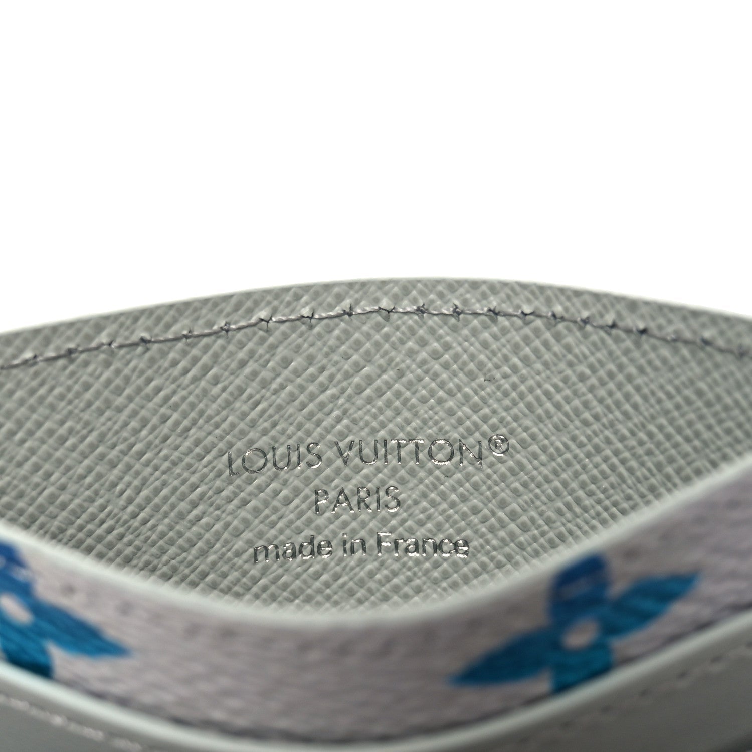 Monogram Card Holder Gradient Grey