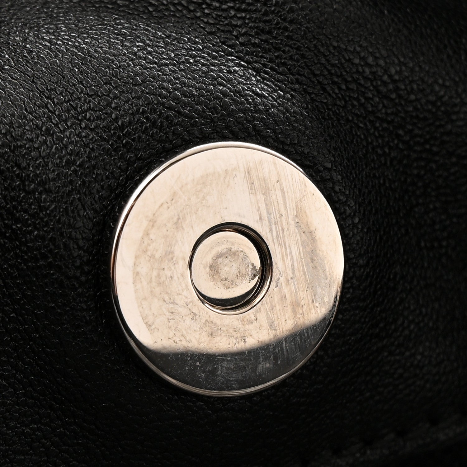 Sakai Be Green Calfskin Diagonal Stitched Medium Blondie Tote  Black